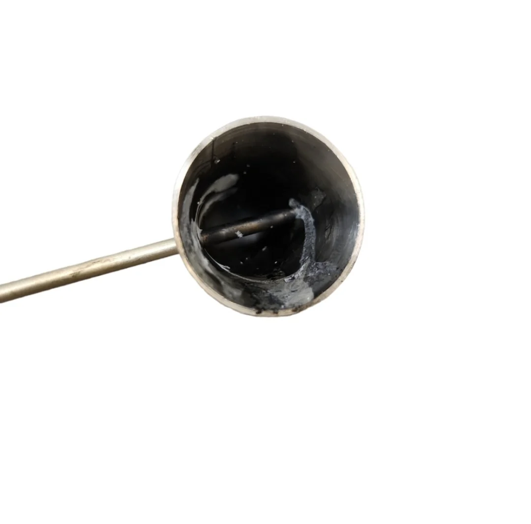 50s Vintage Silver Plated Long Wooden Handle Snuffer - Image 3