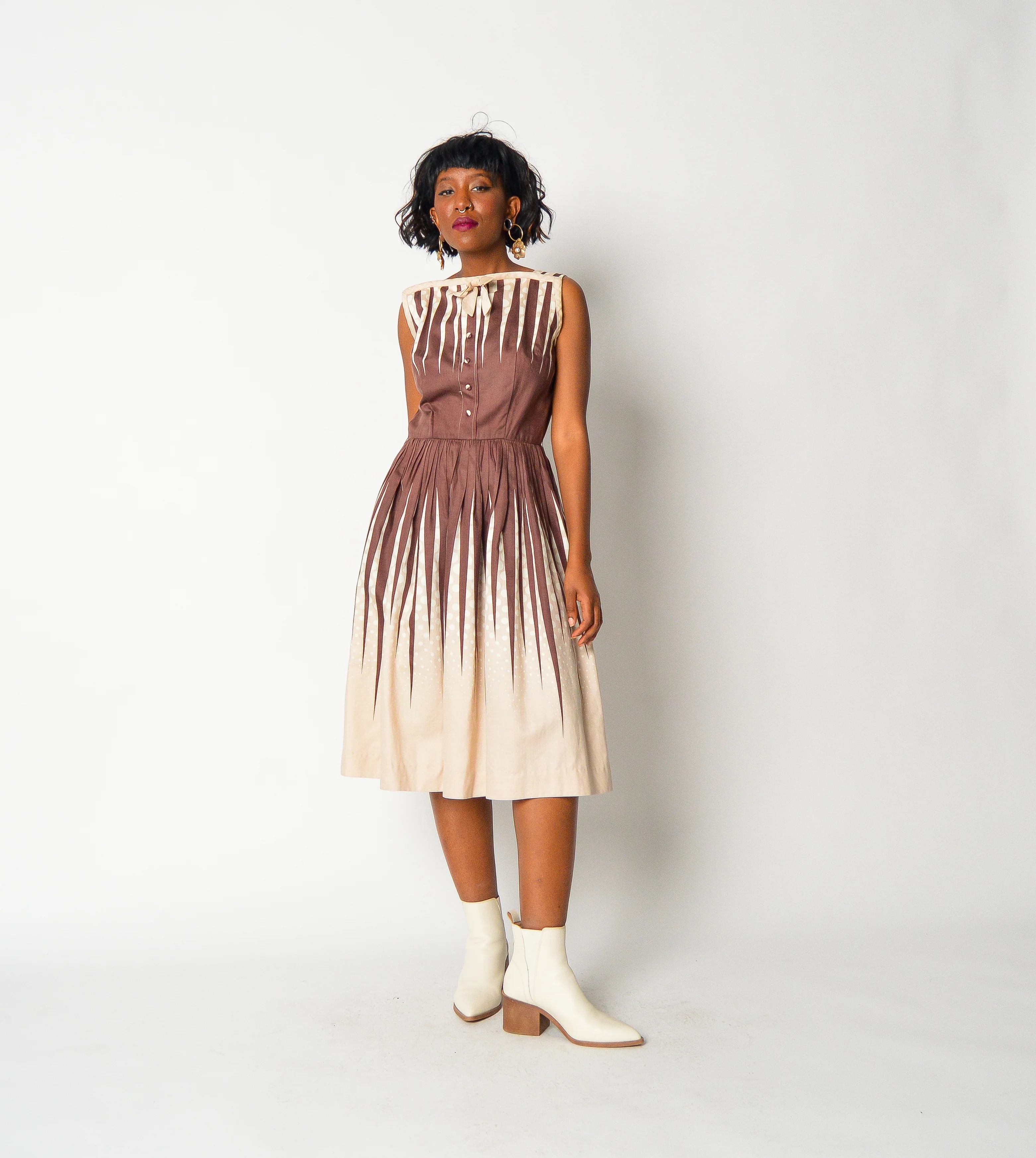 50s Vintage Ziggy Dress - Image 5