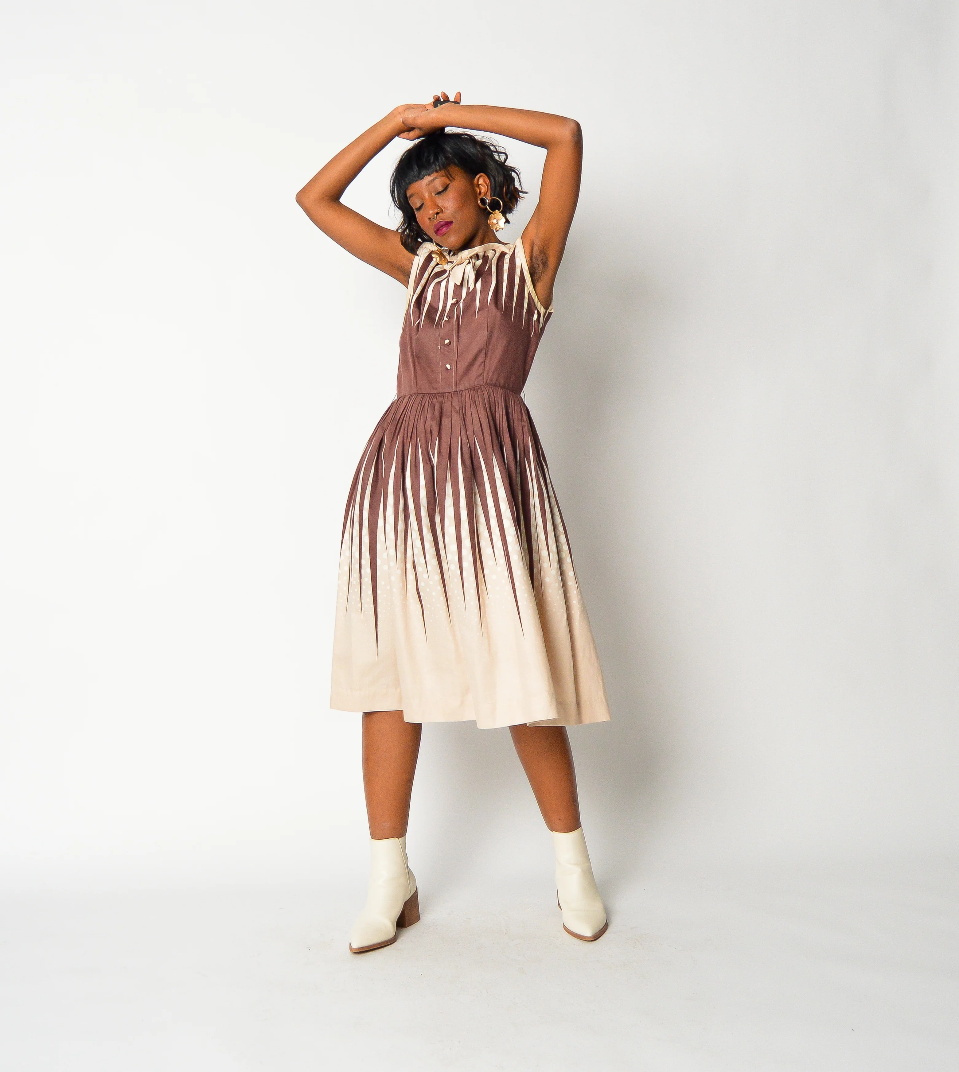 50s Vintage Ziggy Dress - Image 6