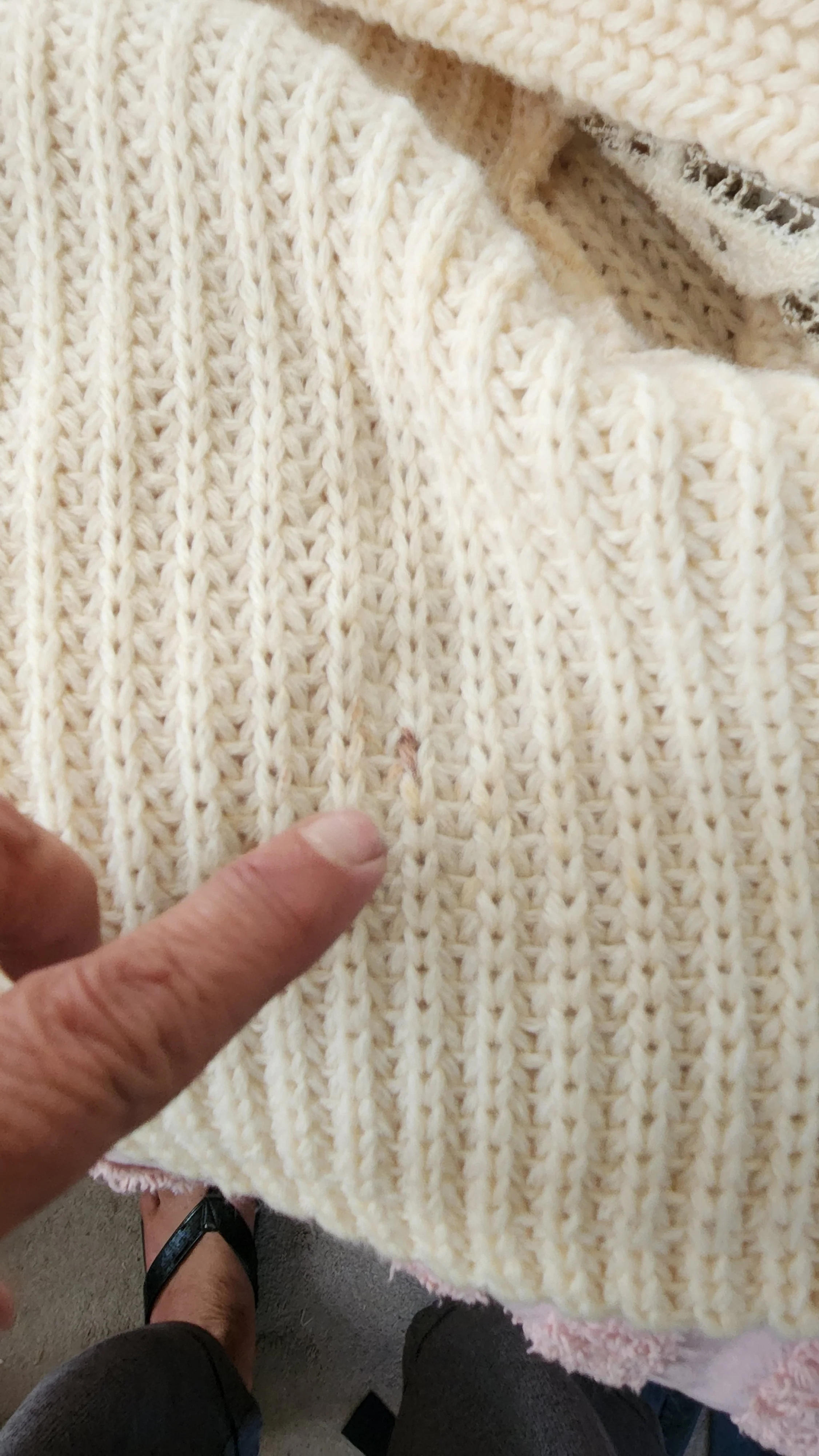 50s White Monogramed Cardigan With Rhinestones Pearls By Ethel of Beverly Hills - Image 9