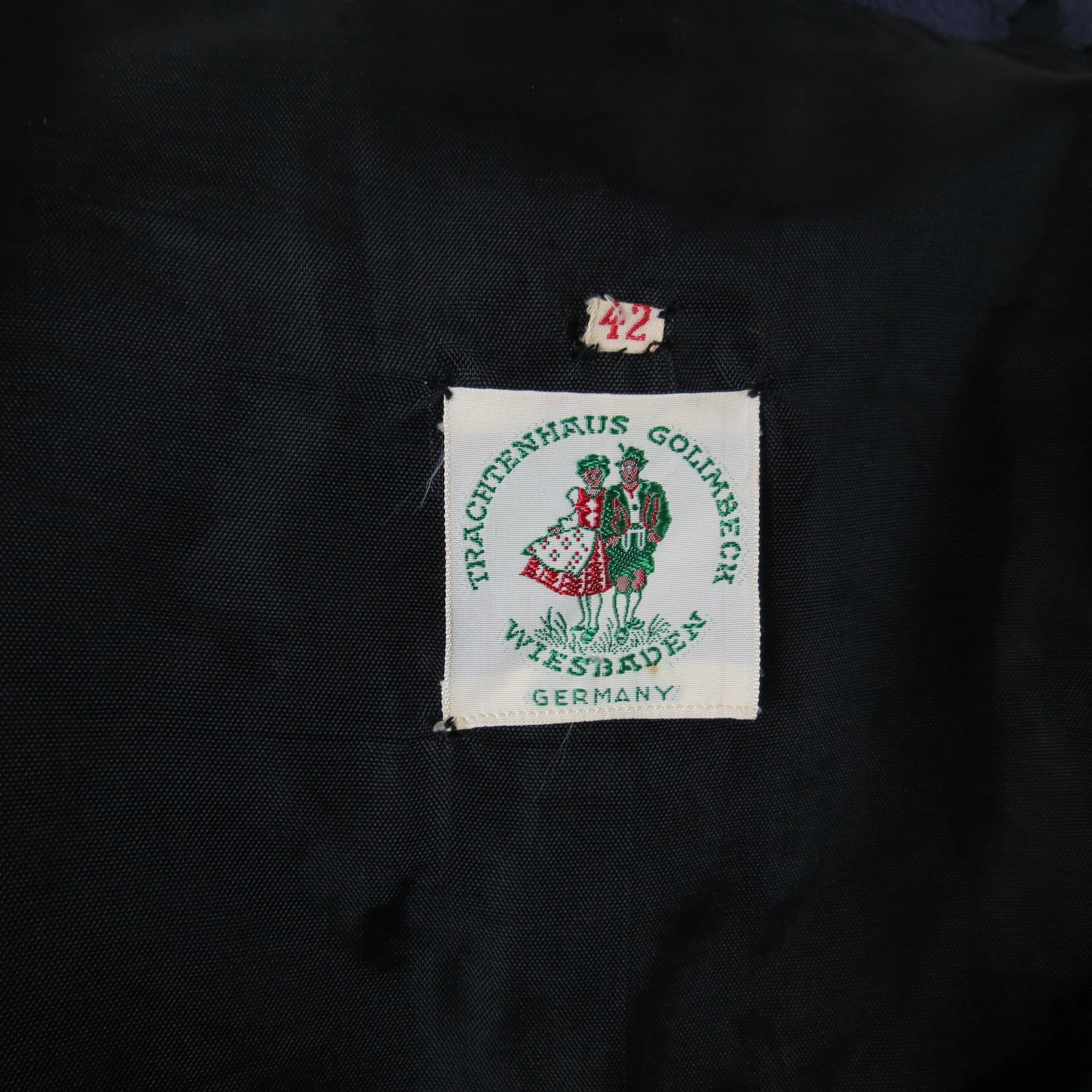 50s Wool Coat Embroidered Swing German Folk Crewel - Image 7