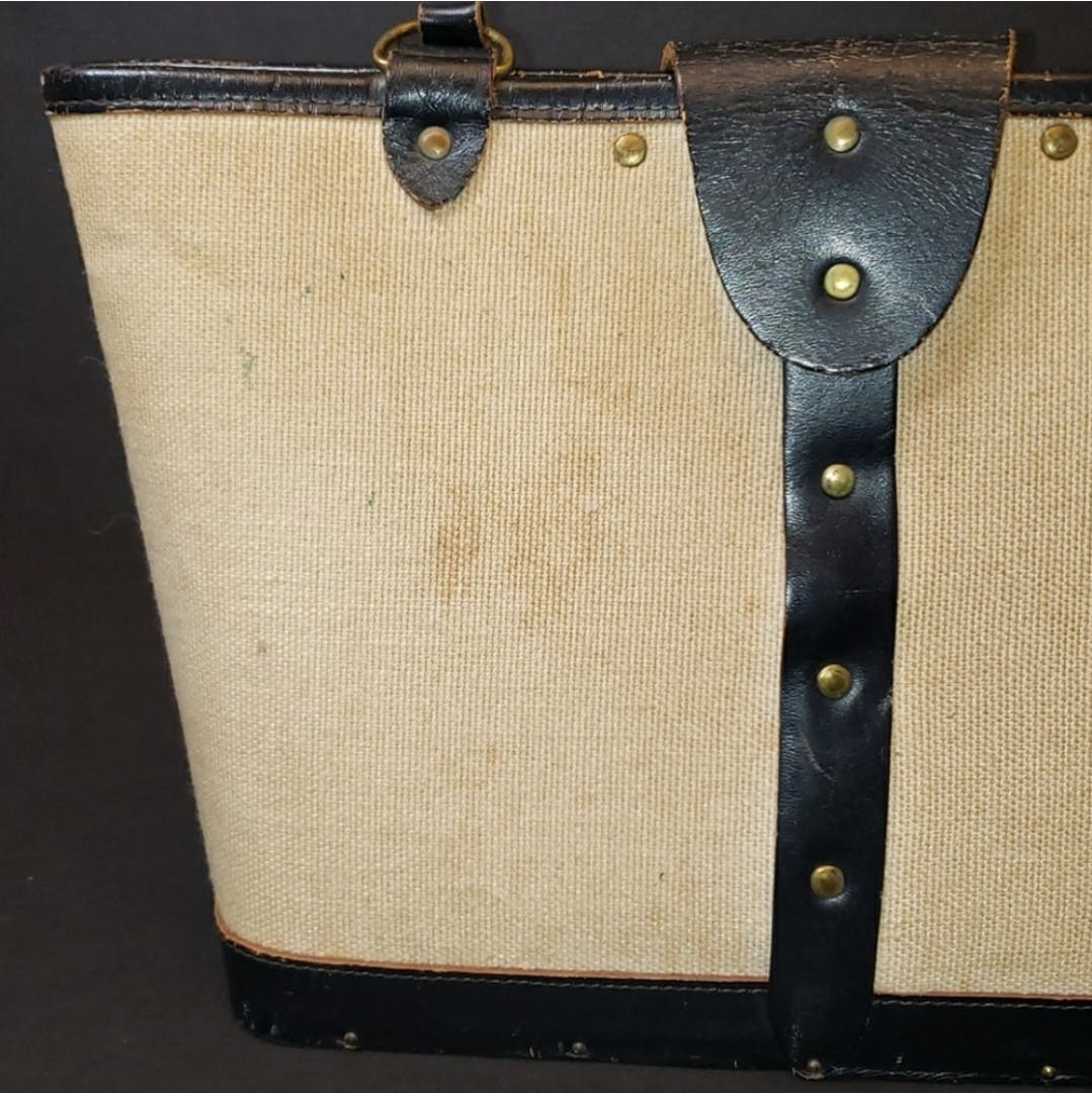 60’s Mille Fleur Blue Spangles Circles Hand Bag by Enid Collins - Image 10