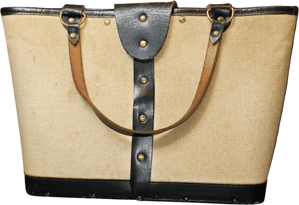 60’s Mille Fleur Blue Spangles Circles Hand Bag by Enid Collins - Image 2