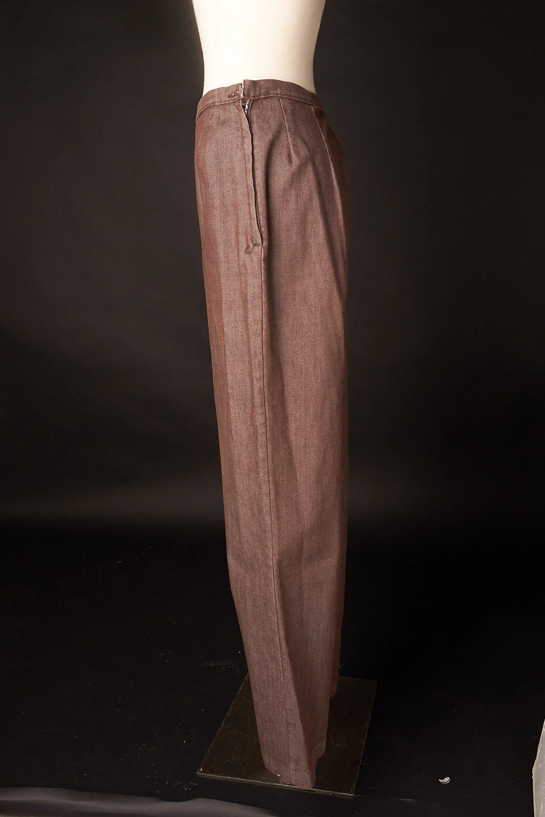 60s 60s Jeanie By Blue Bell Brown Pants Trousers By Blue Bell - Image 3