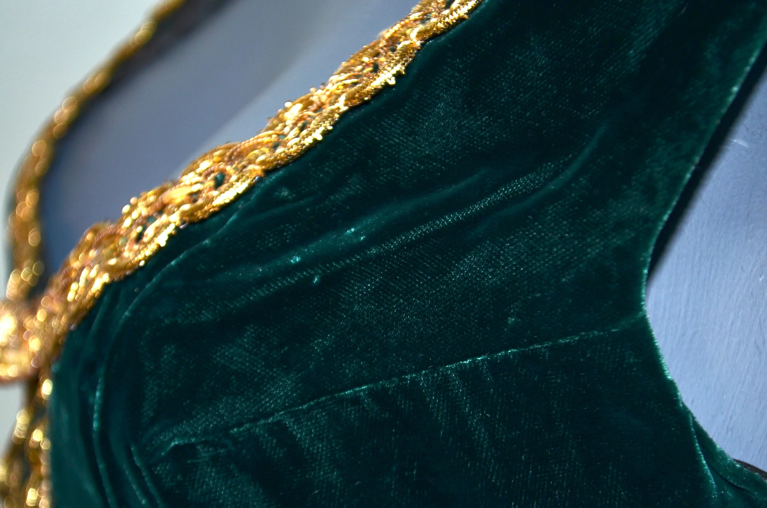 60s Jeannie Harem Velvet Vest. Party Burlesque, - Image 5