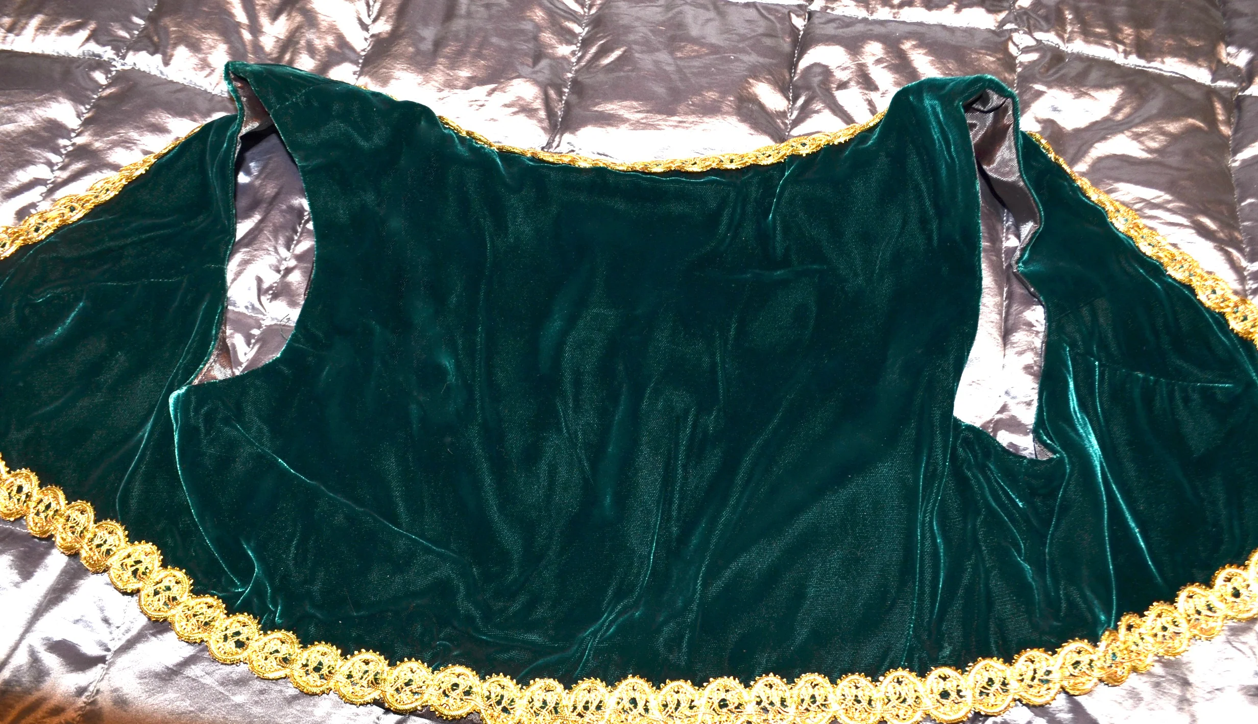 60s Jeannie Harem Velvet Vest. Party Burlesque, - Image 9