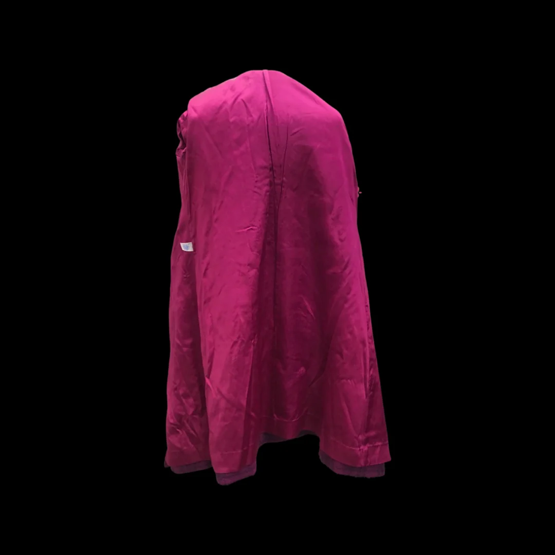 60s 60s Pink Magenta Plaid Coat Matching Scarf By Betty Rose - Image 4