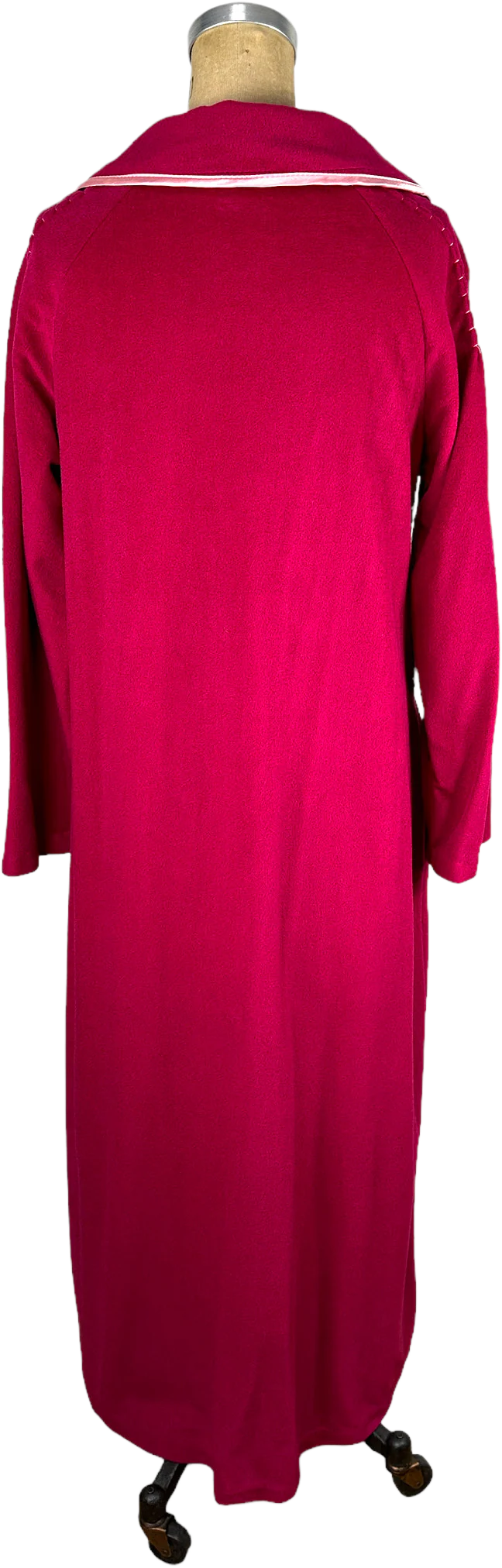 60s 60s Velour Robe In With Zipper And Pockets - Image 2