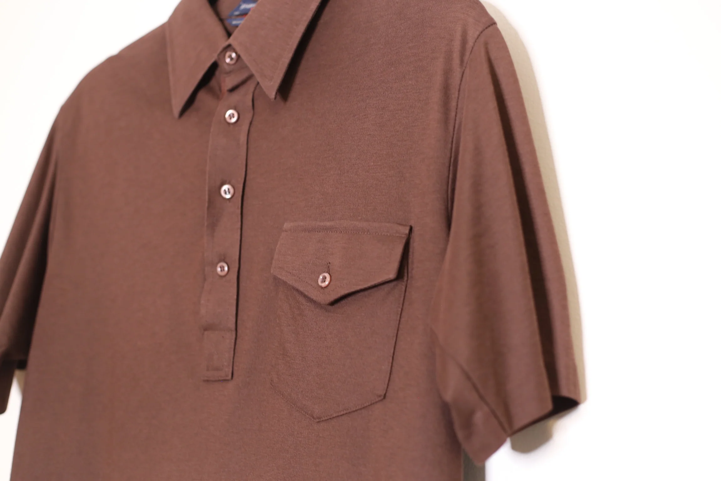 60s/70s 60s/70s Puritan The Sporting Life Brown Polo - Image 4