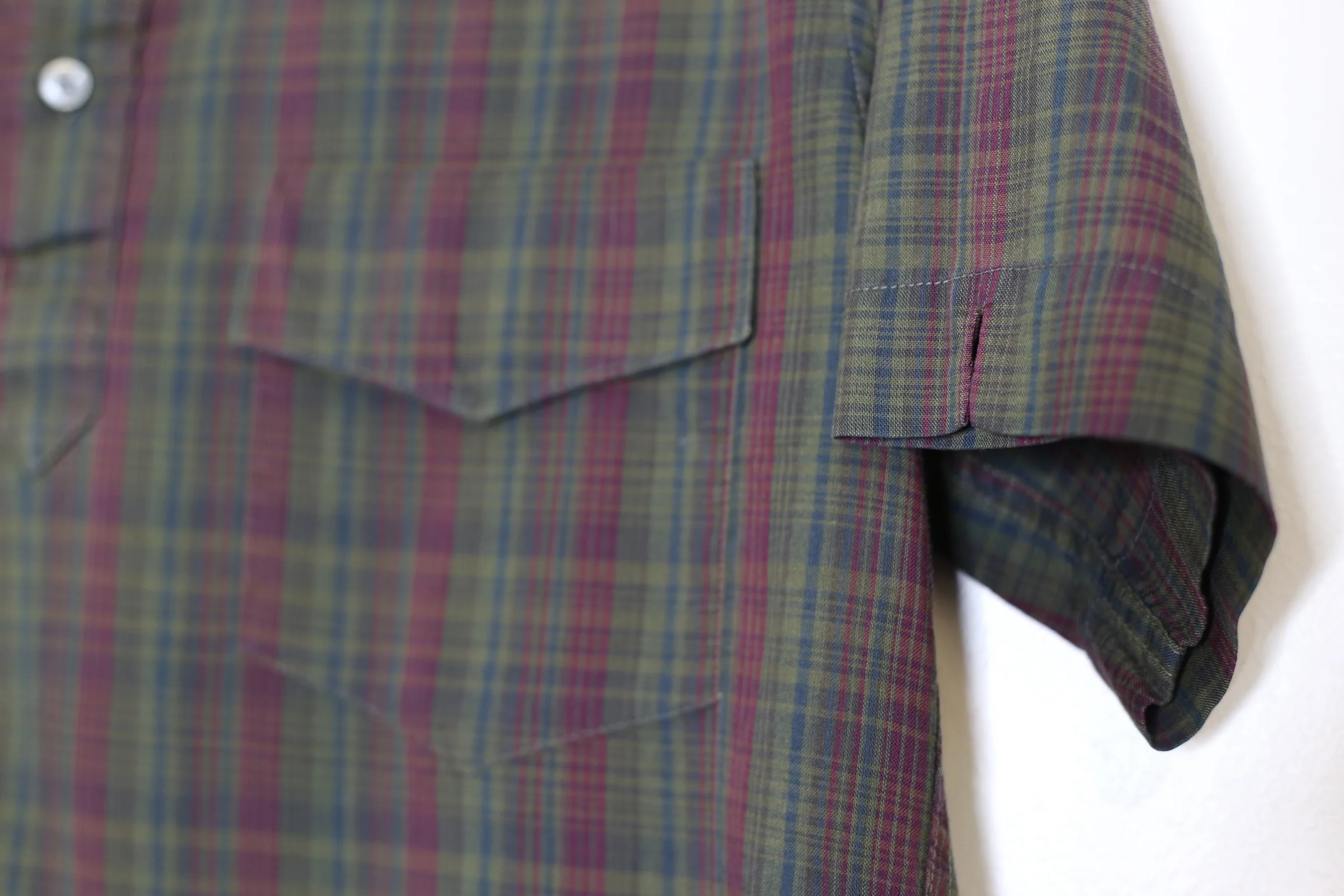 60s/70s 60s Mcgregor Golden Key Plaid Polo Shirt By Mcgregor Golden Key - Image 4