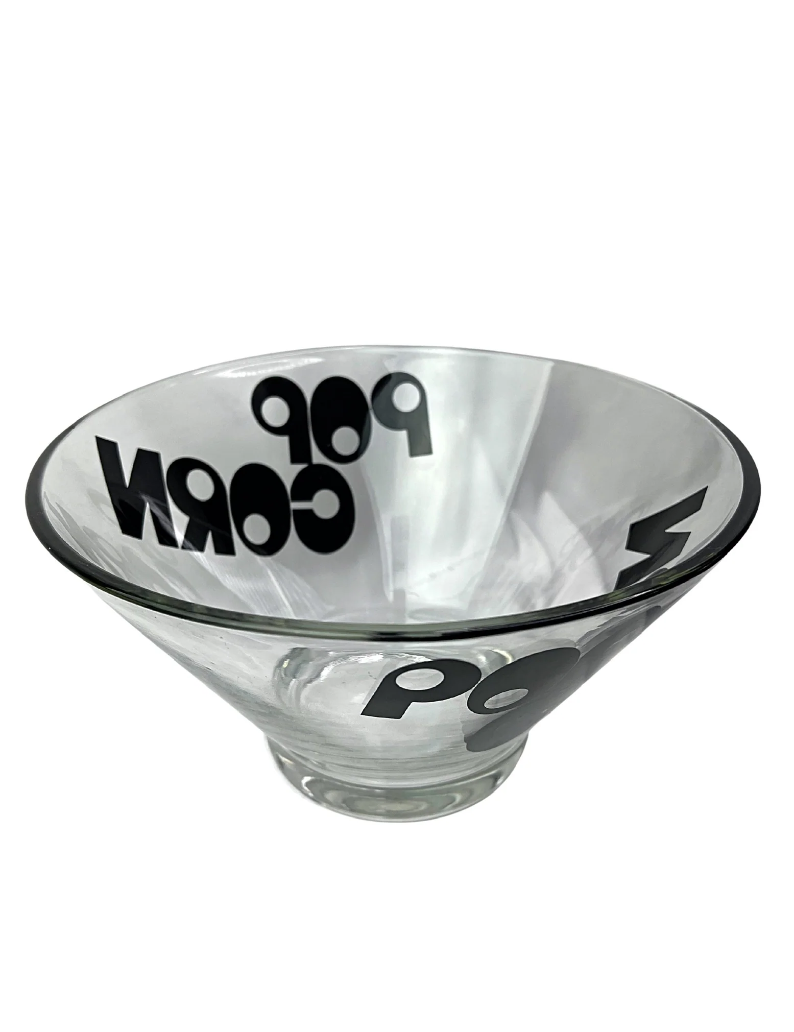 60s/70s 60s Popcorn Large Serving Snack Bowl By Wheaton Glass - Image 3
