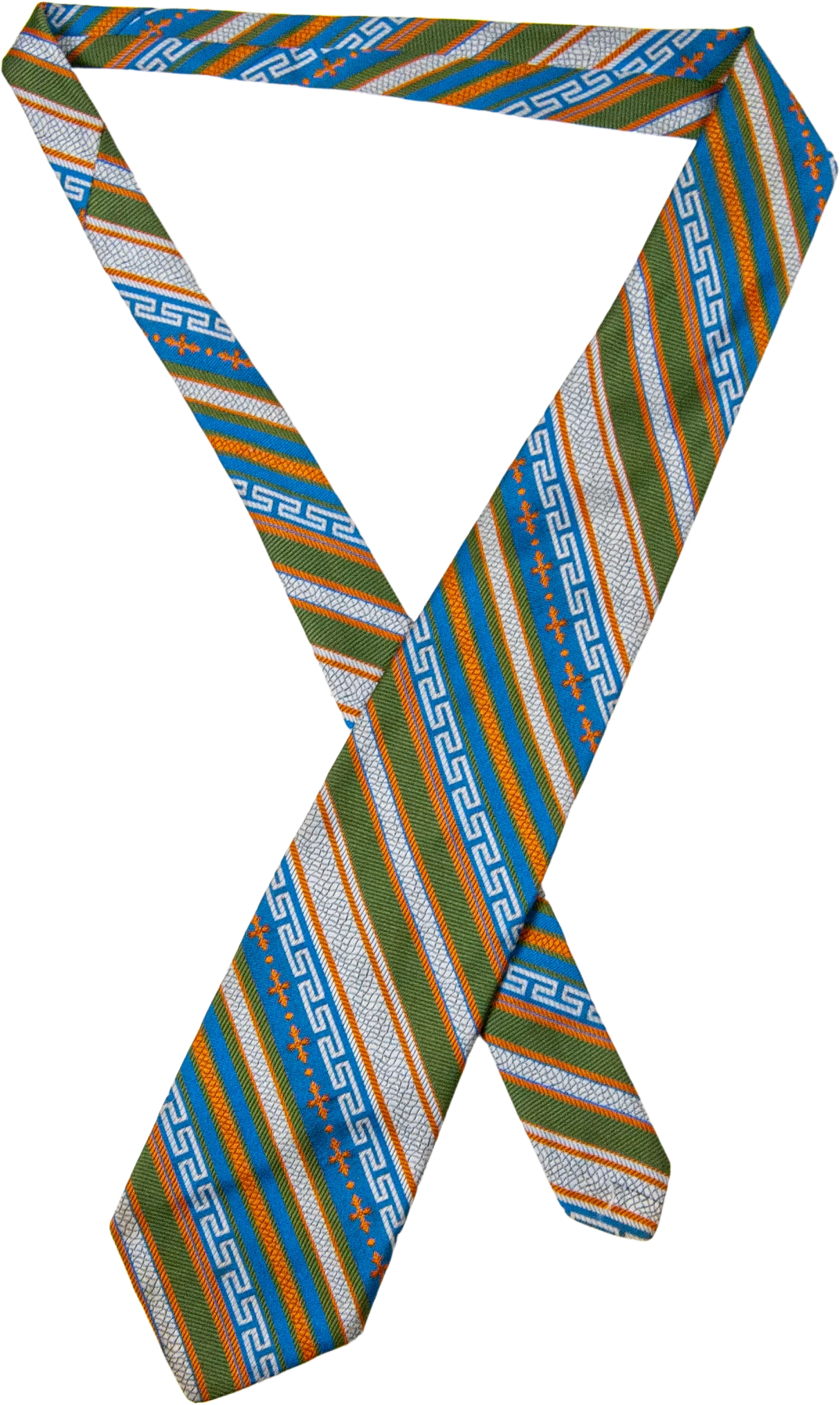 60s/70s Abstract Grecian Style Tie By Penneys - Image 2