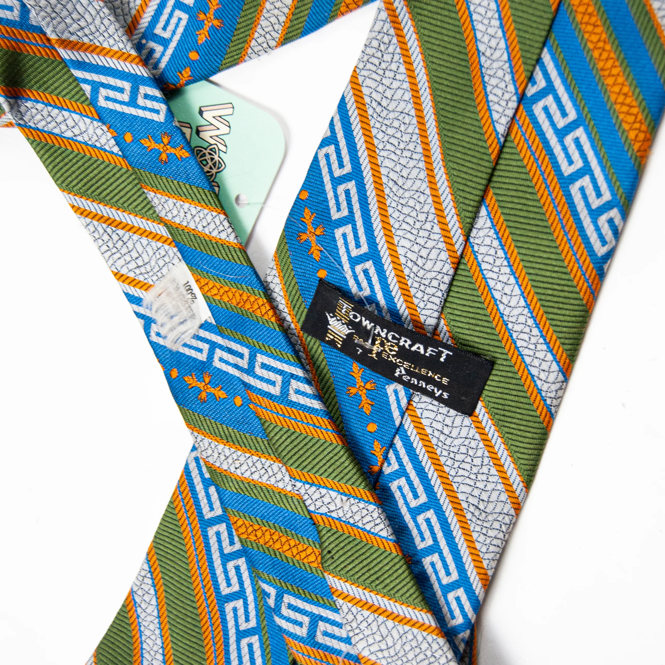 60s/70s Abstract Grecian Style Tie By Penneys - Image 3