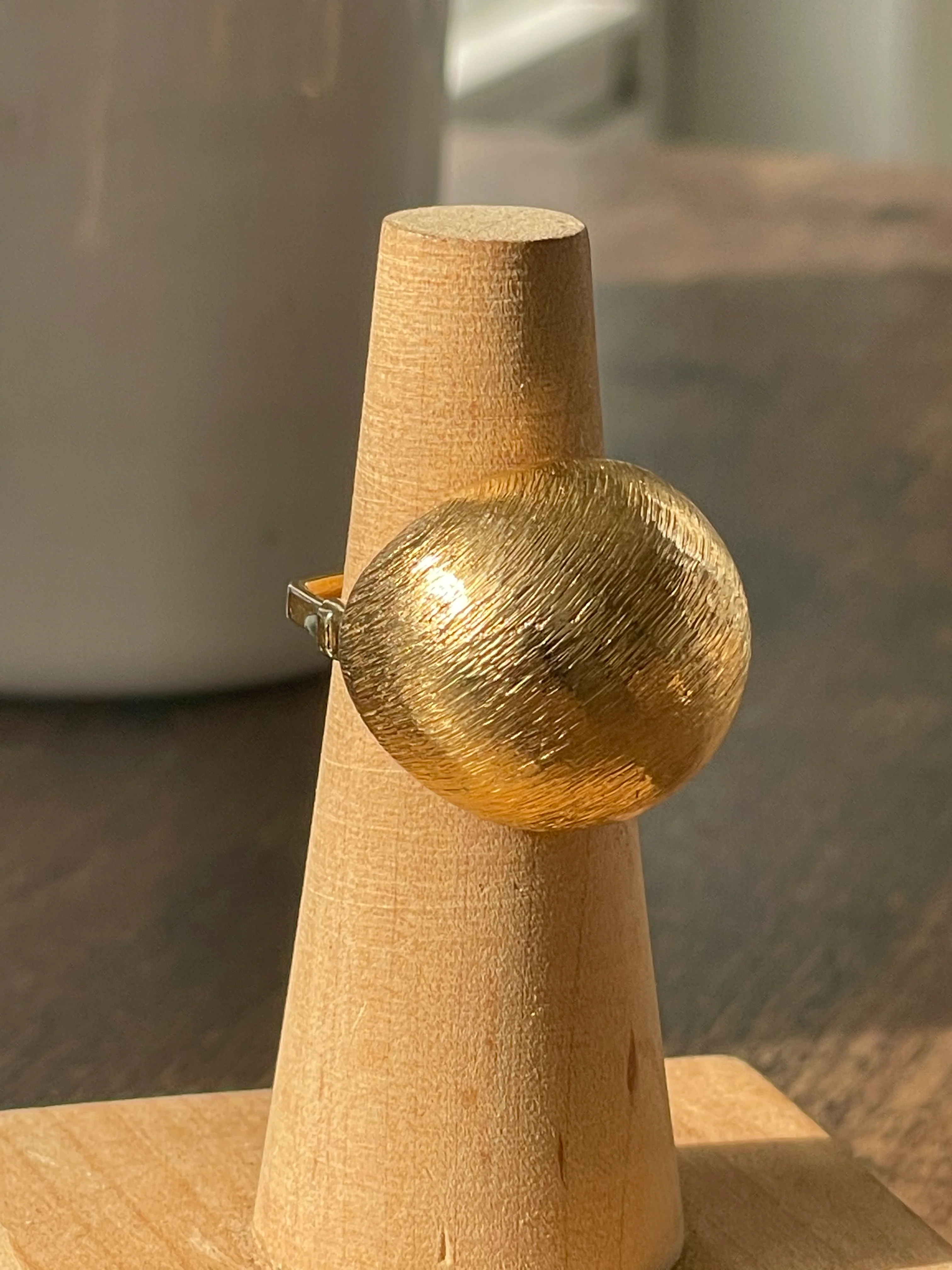 60s/70s Adjustable Square Band Cocktail Ring By Vendome - Image 11