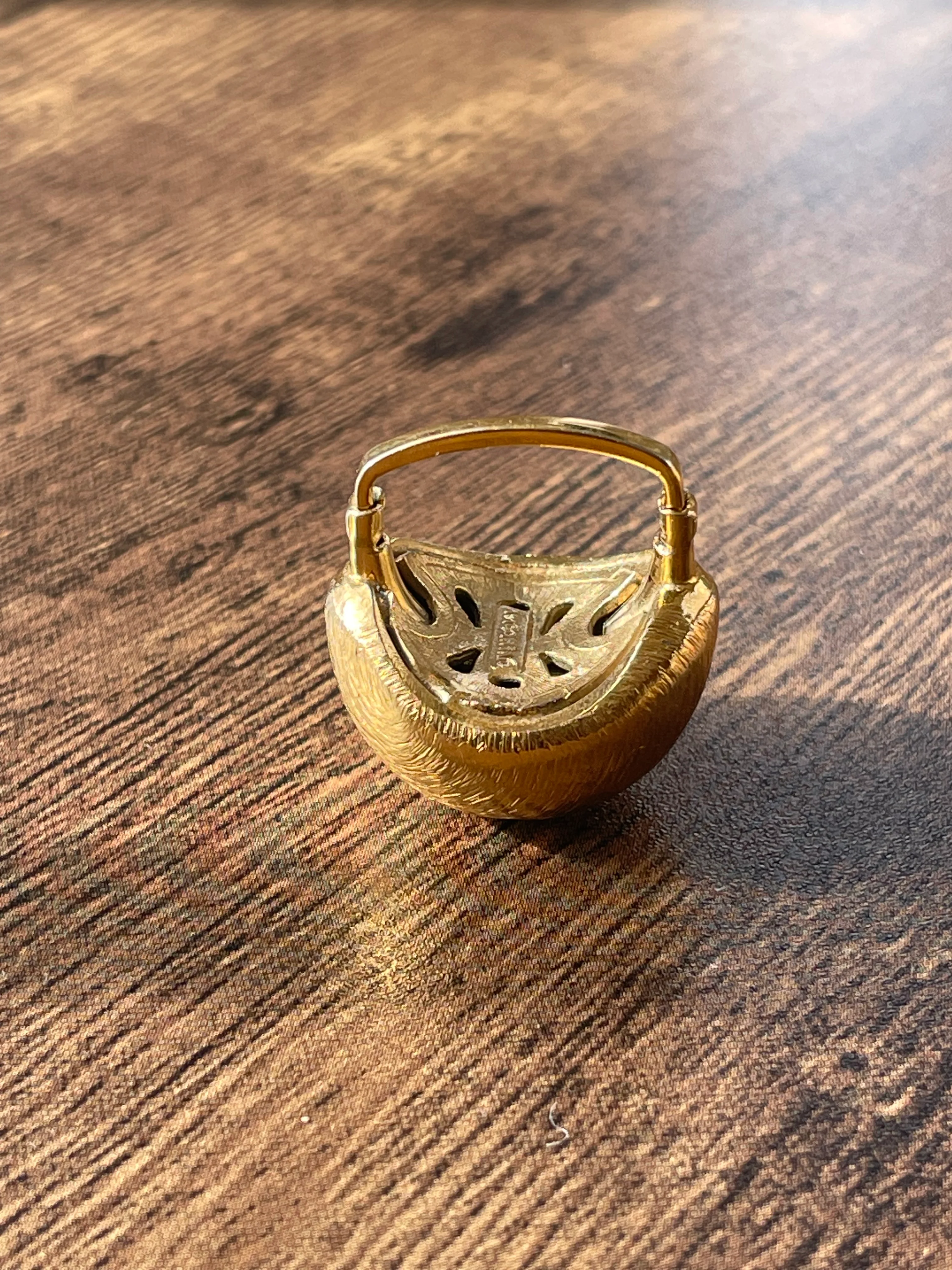 60s/70s Adjustable Square Band Cocktail Ring By Vendome - Image 6
