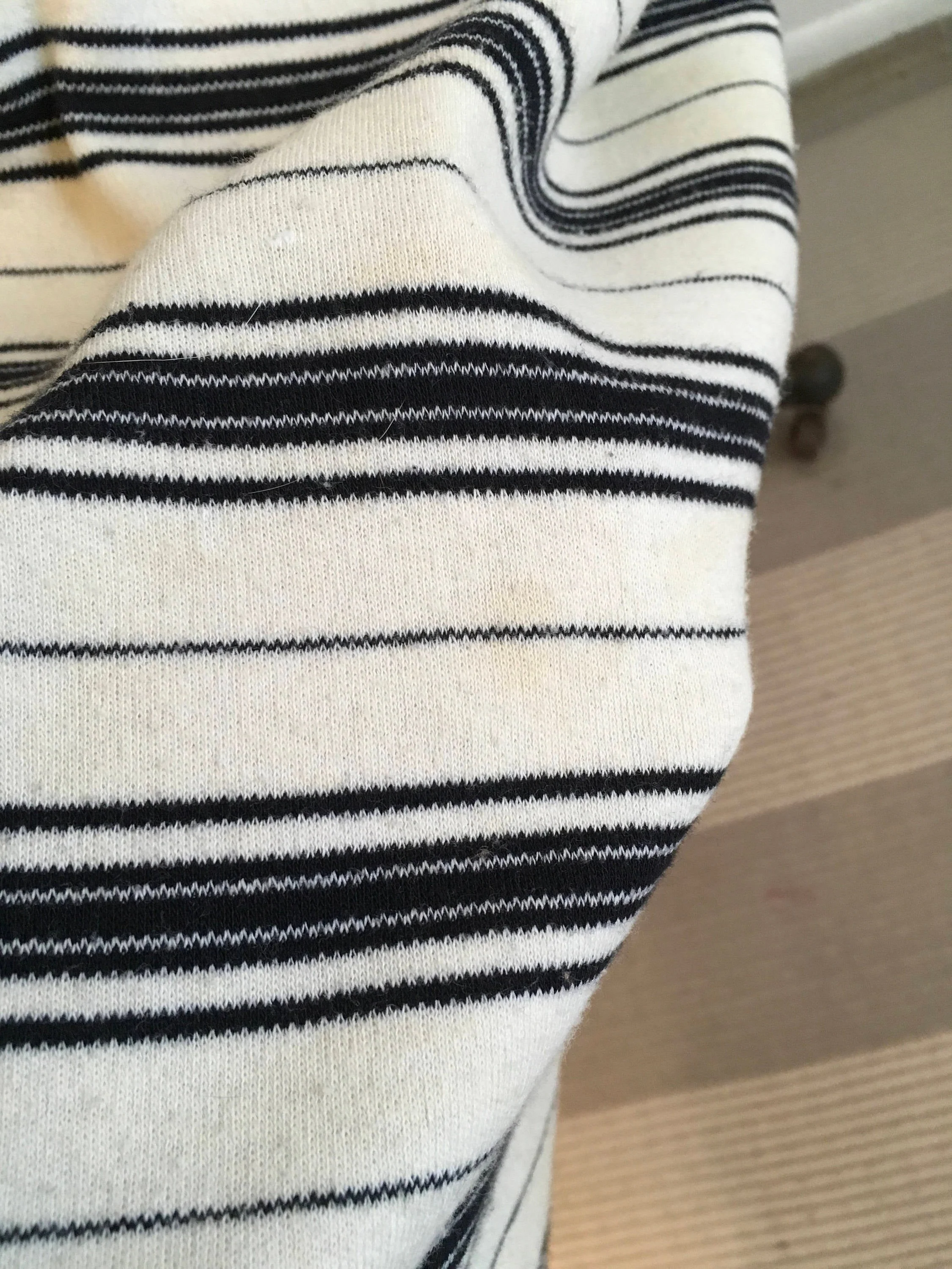 60's/70's Black and White Striped One Shoulder Maxi Dress by Morty Sussman Mollie Parnis - Image 6