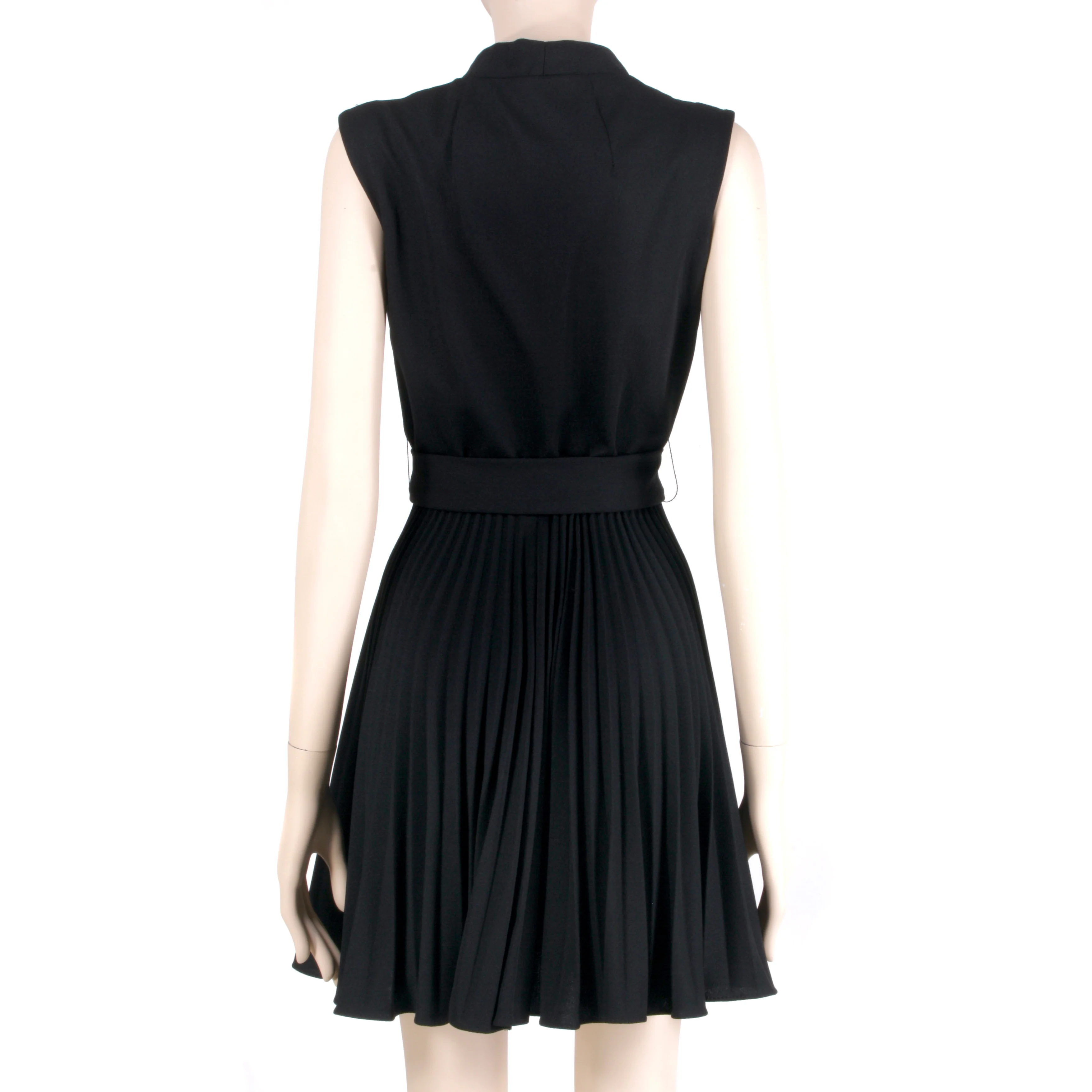 60s/70s Black Rhinestone Buttons Mod Mcm Mini Dress By Mary Dobbs - Image 6
