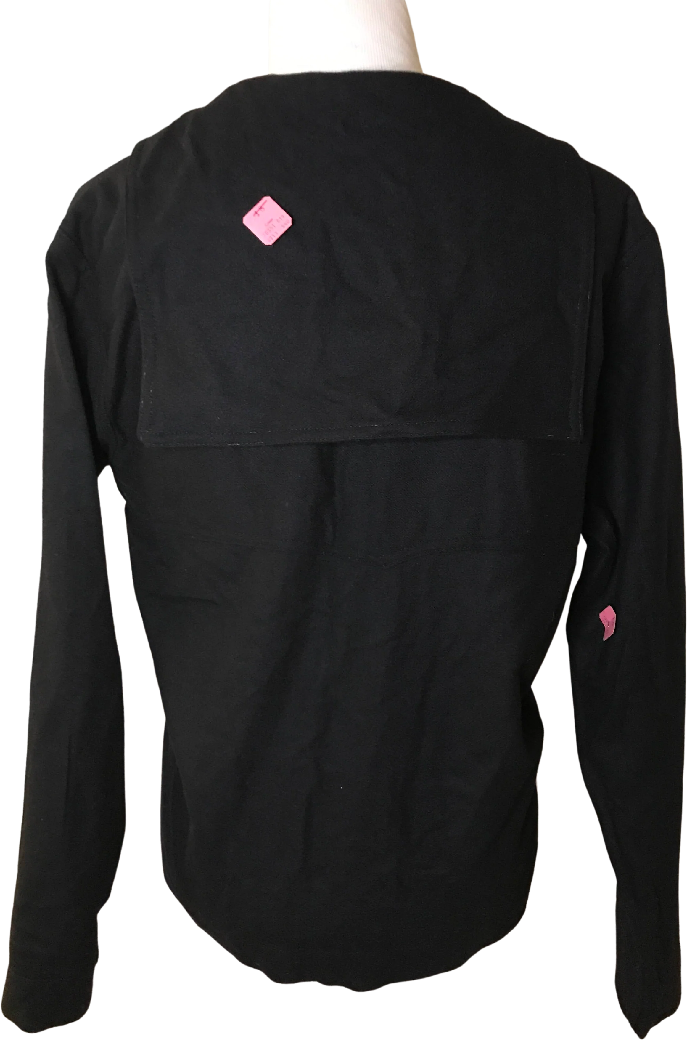 60s/70s Black Usn Pullover Wool Sailor Collar Shirt - Image 2