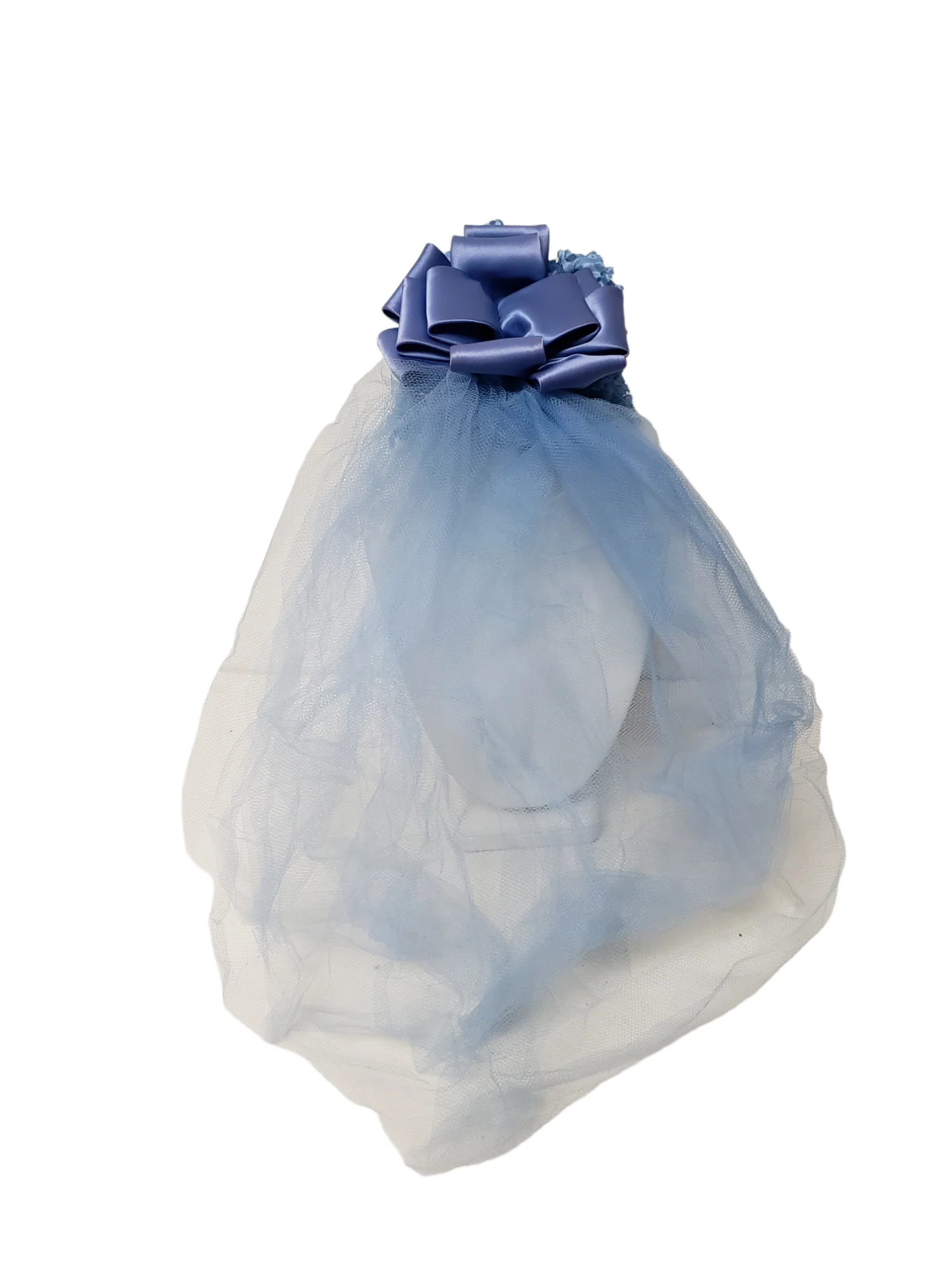 60s/70s Blue Tulle Veil For Flower Girls And Bridesmaids - Image 4