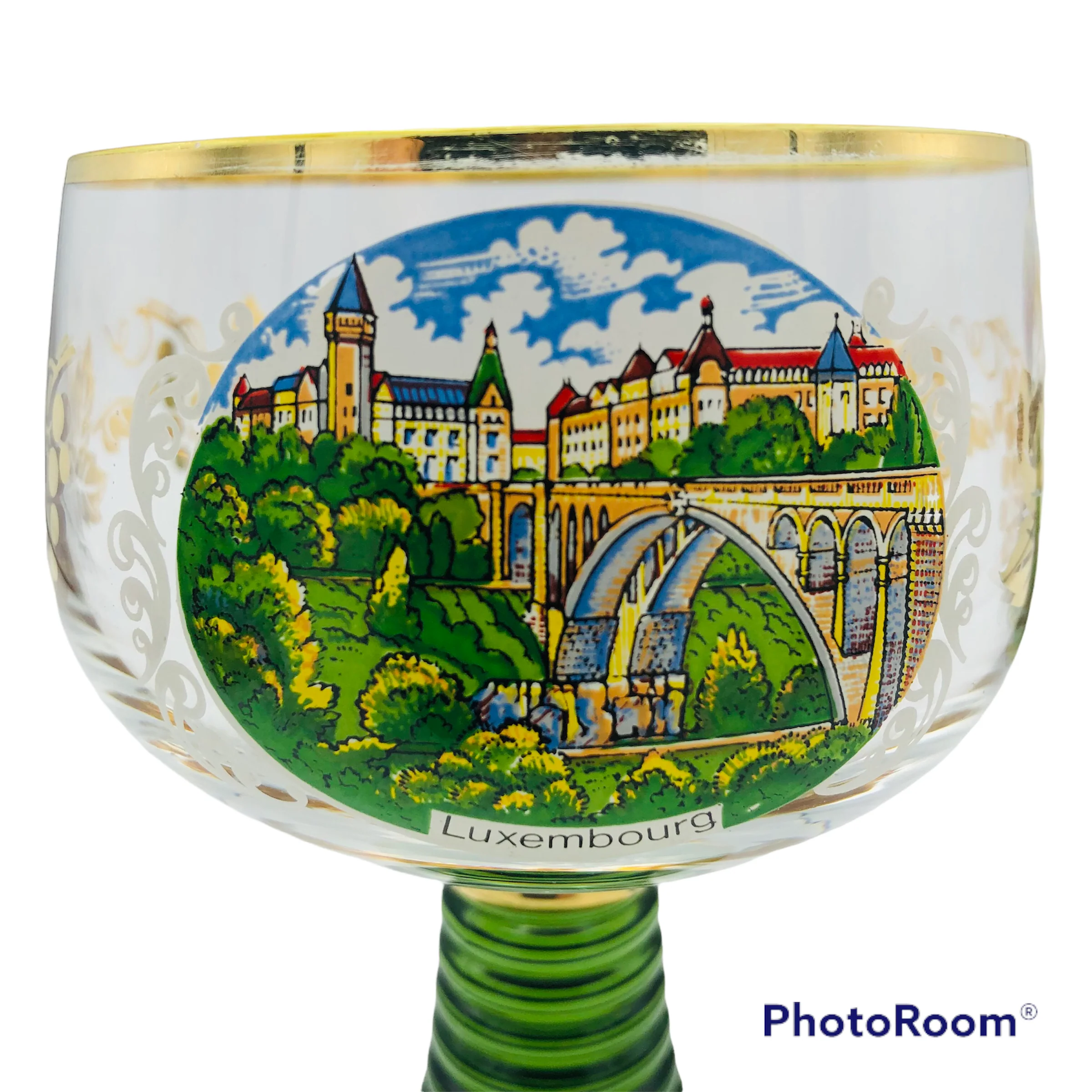 60s/70s Bockling Roemer Luxembourg Souvenir Goblet Beehive - Image 6