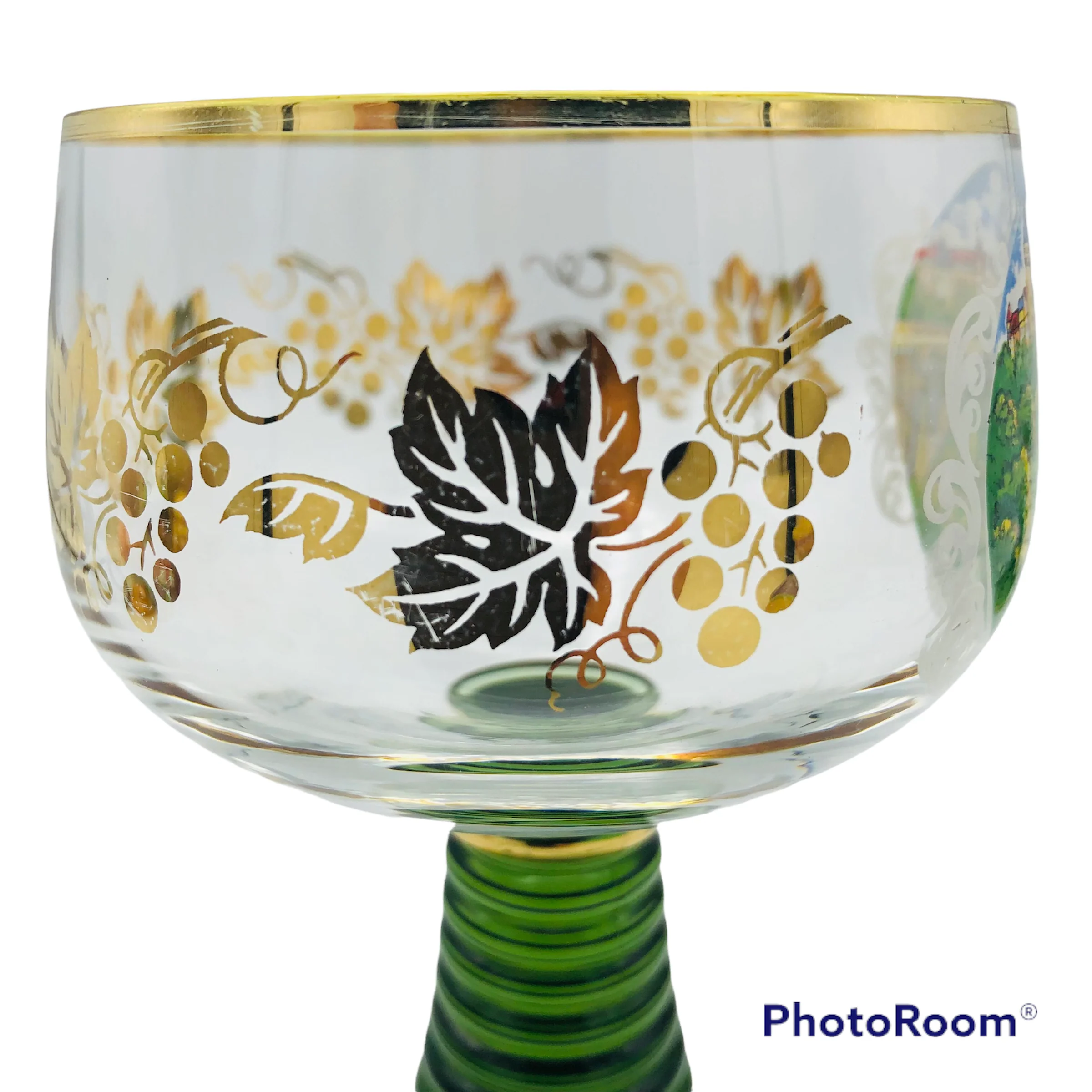 60s/70s Bockling Roemer Luxembourg Souvenir Goblet Beehive - Image 7