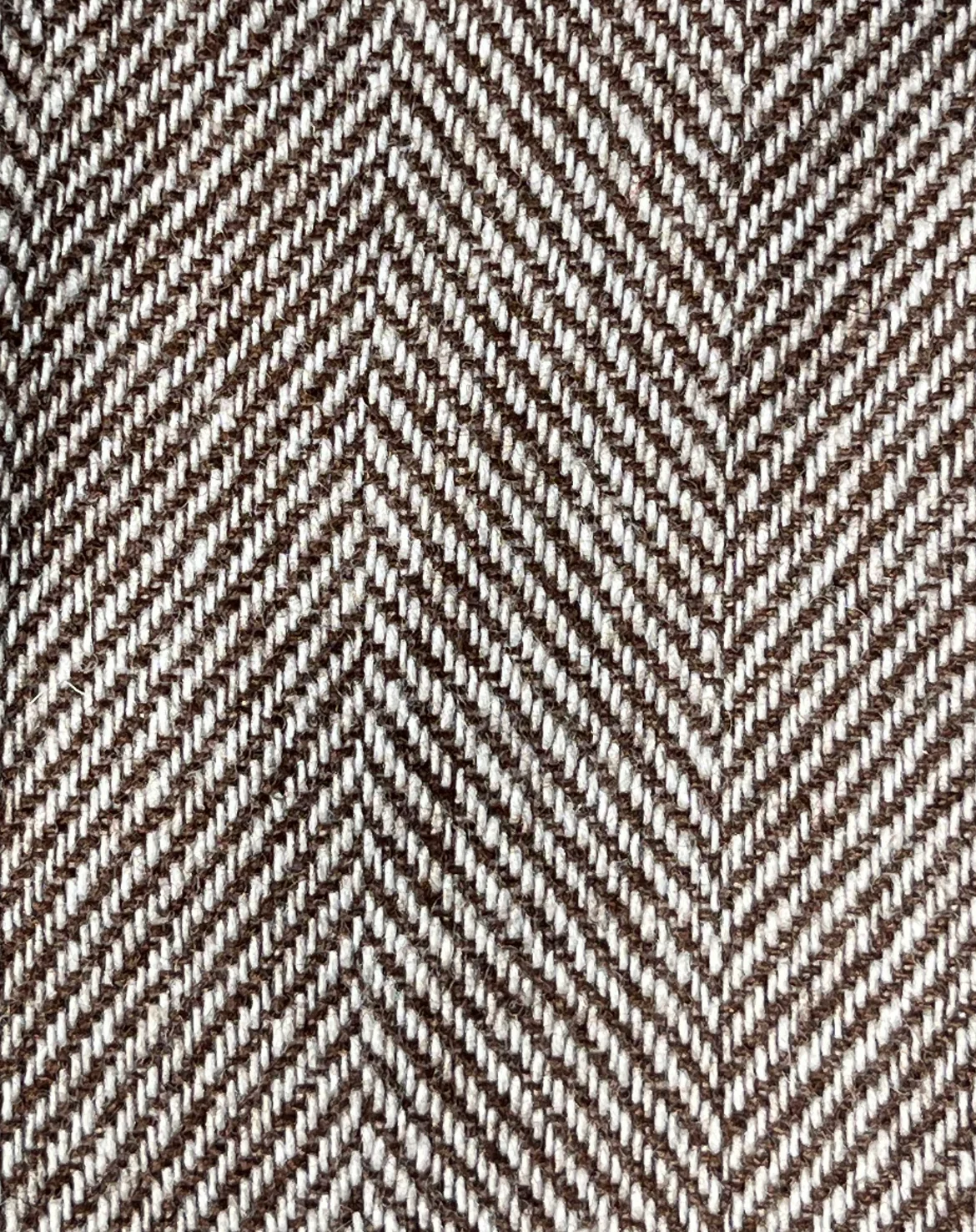 60s/70s Brown Herringbone Mini Skirt By Cos Cob - Image 3