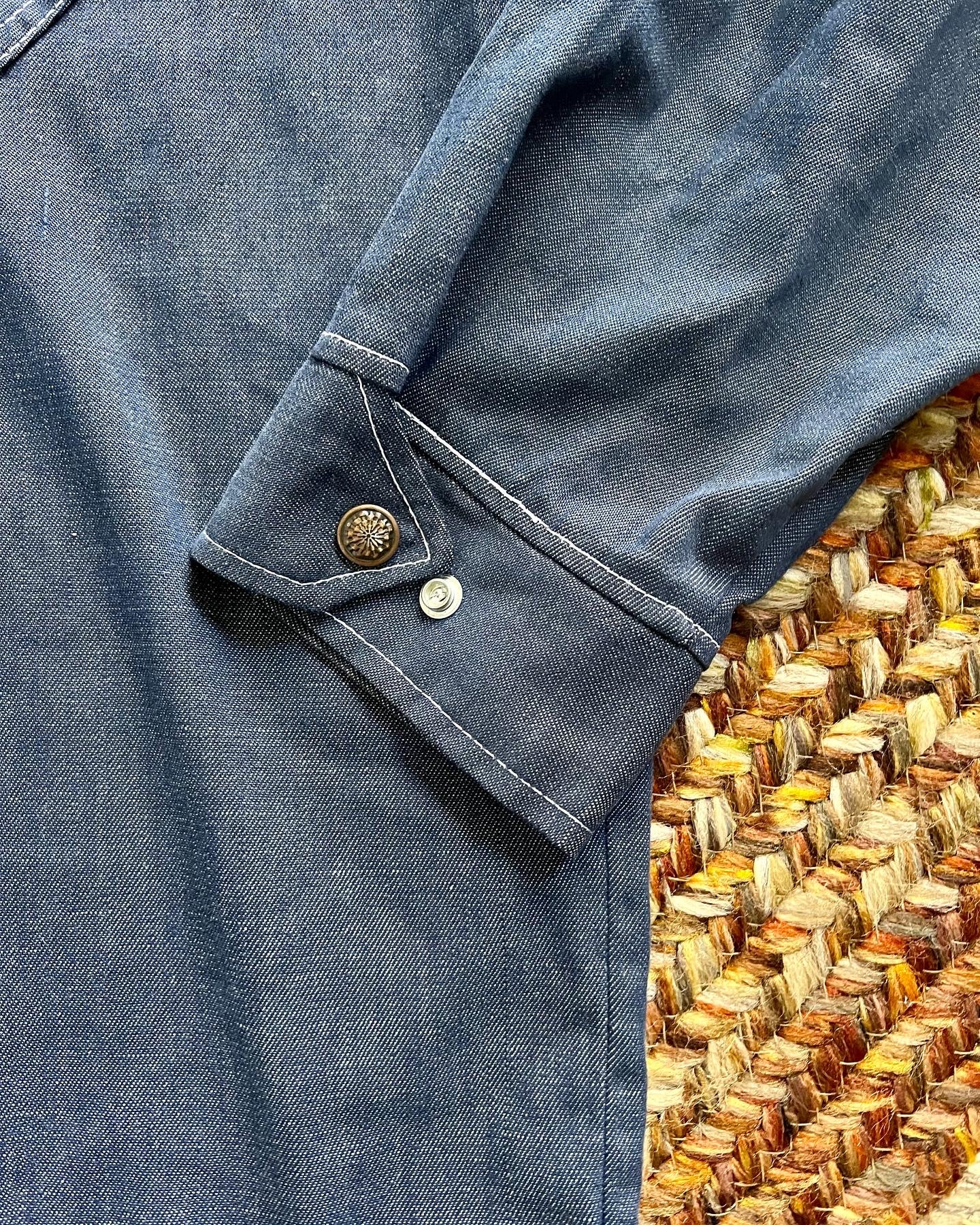 60s/70s  Denim Chore Jacket Size L/xl by Cap N Jac - Image 8