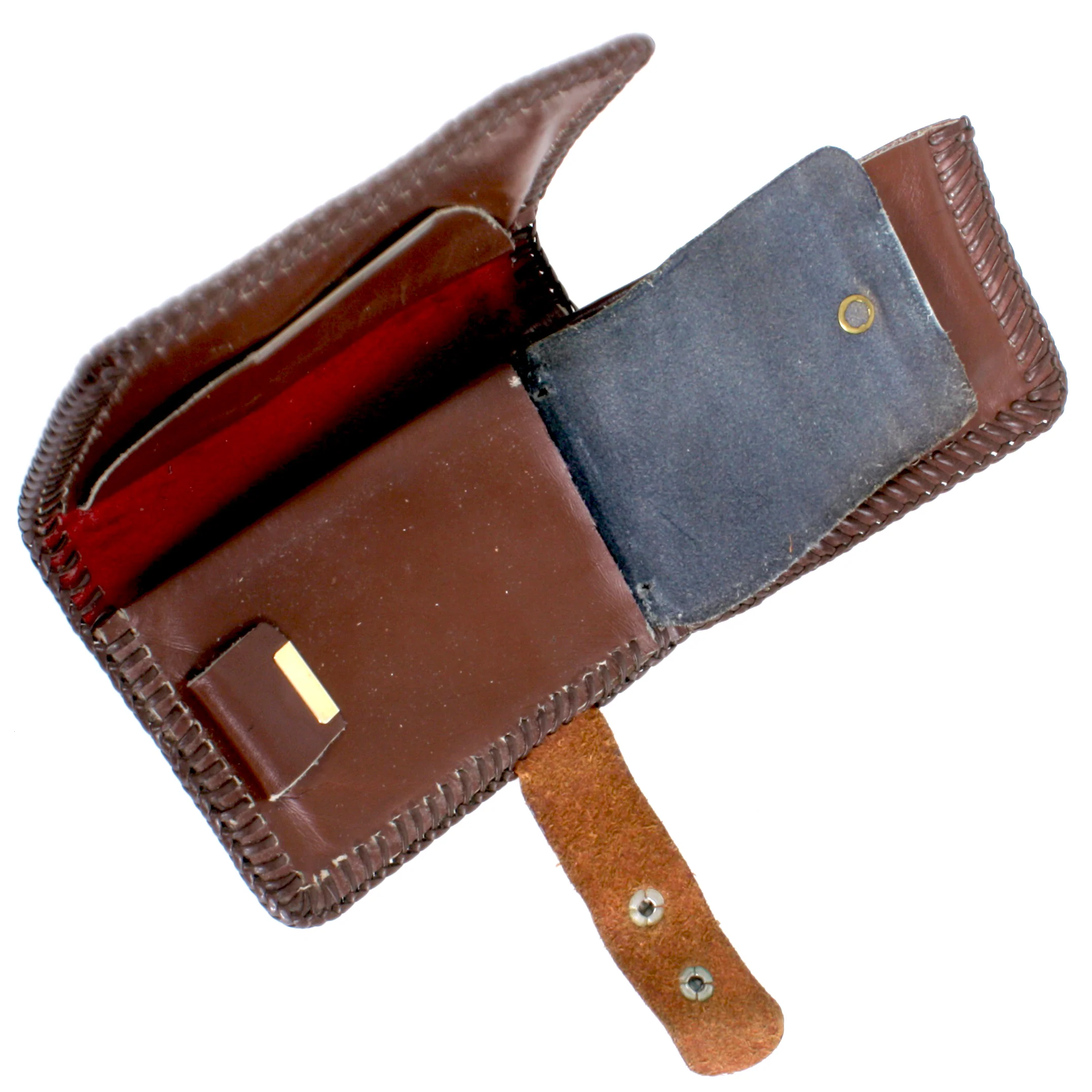 60s/70s Cognac Tooled Leather Western Wallet Billfold - Image 4