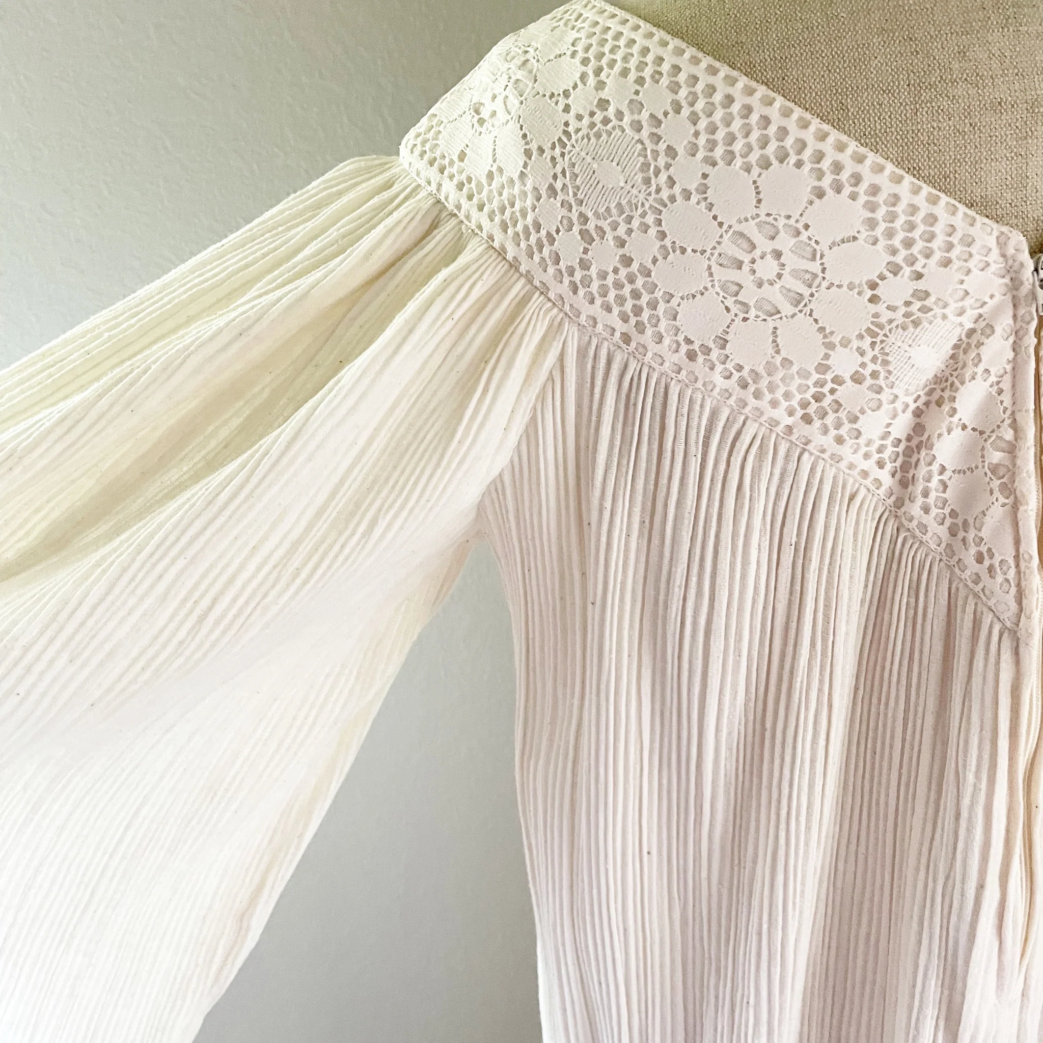 60s/70s Cool Maxi Dress Beach Wedding Style Festival Boho By Coco California - Image 8