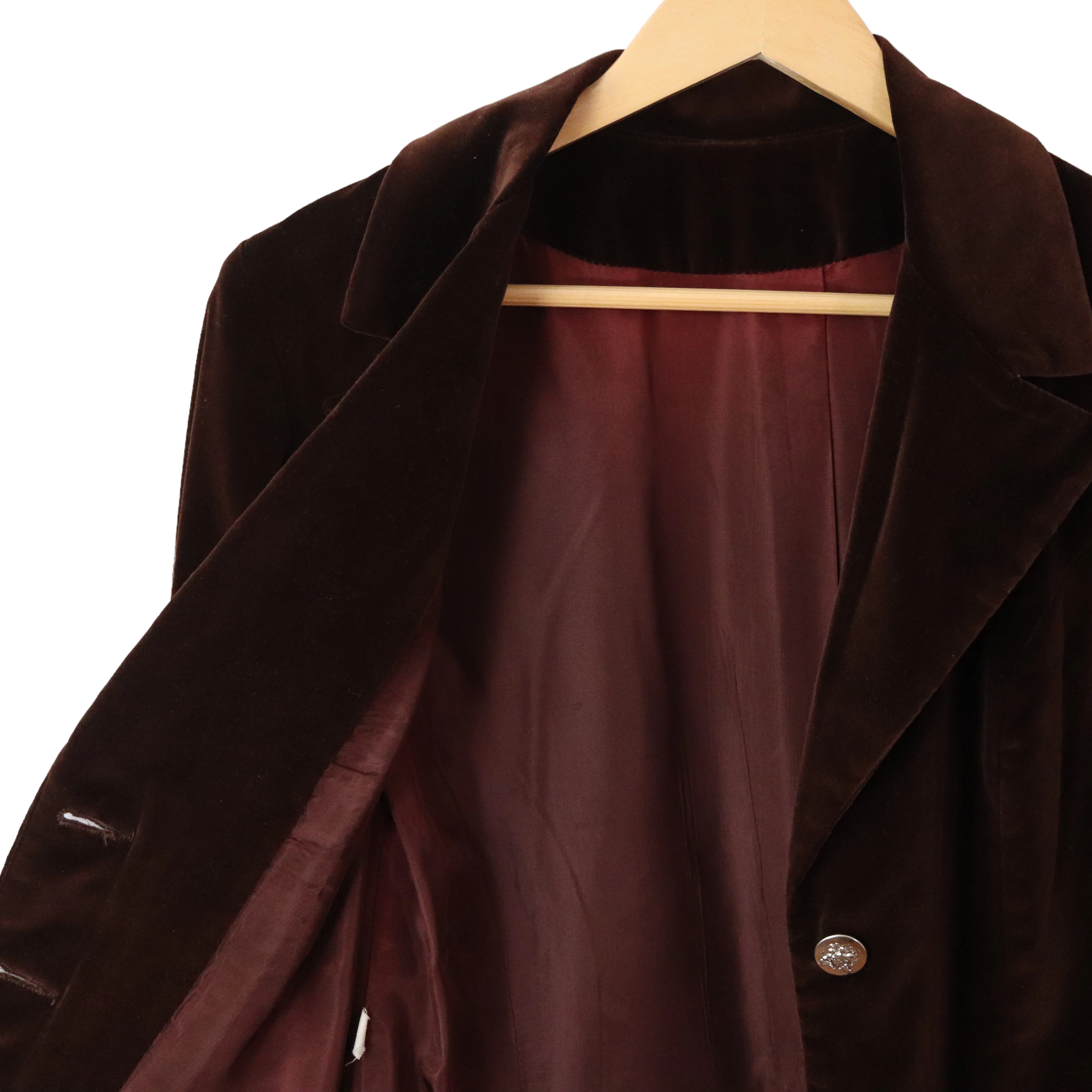 60s/70s Cotton Velvet Fitted Blazer Jacket Preppy by Prestige Boston - Image 10
