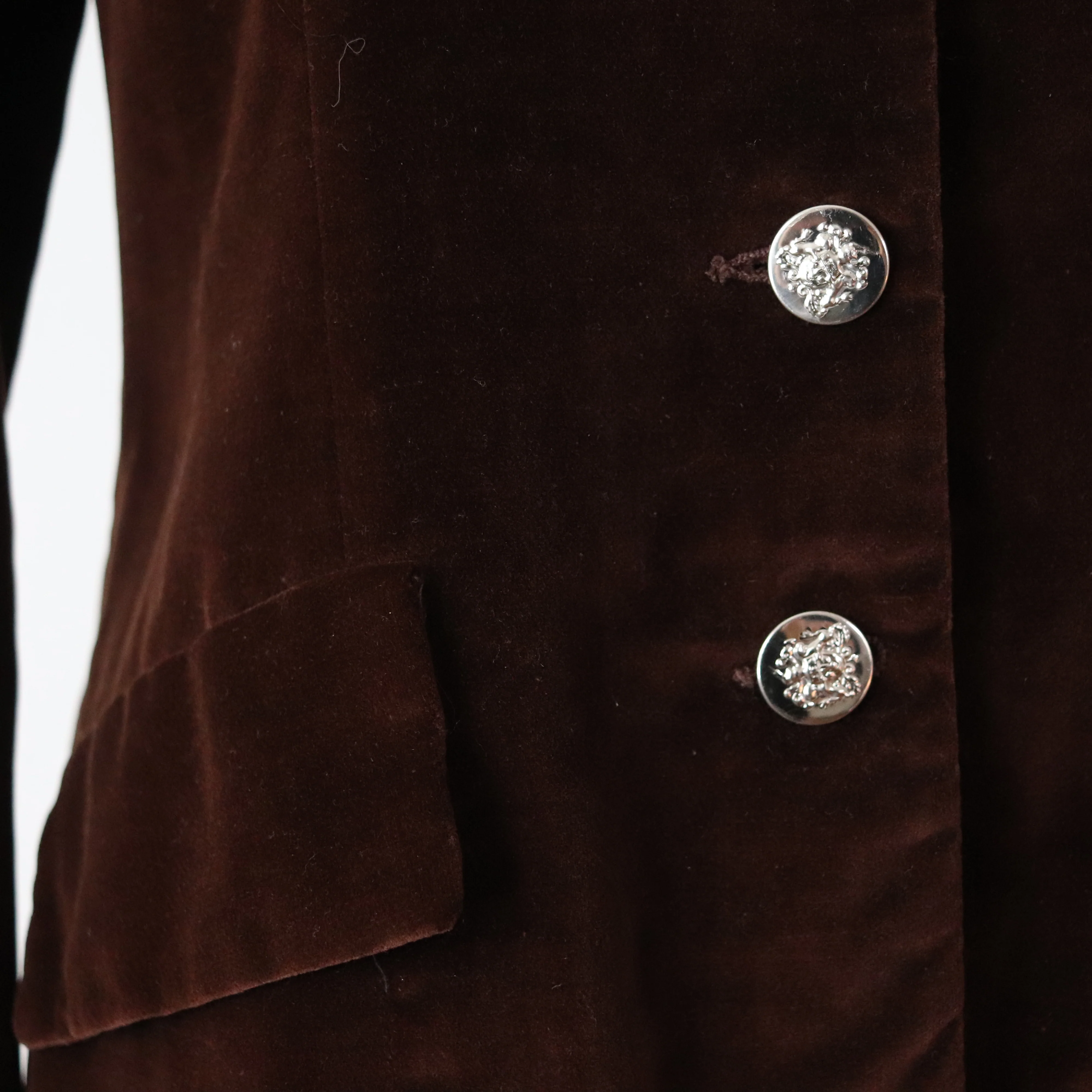 60s/70s Cotton Velvet Fitted Blazer Jacket Preppy by Prestige Boston - Image 11
