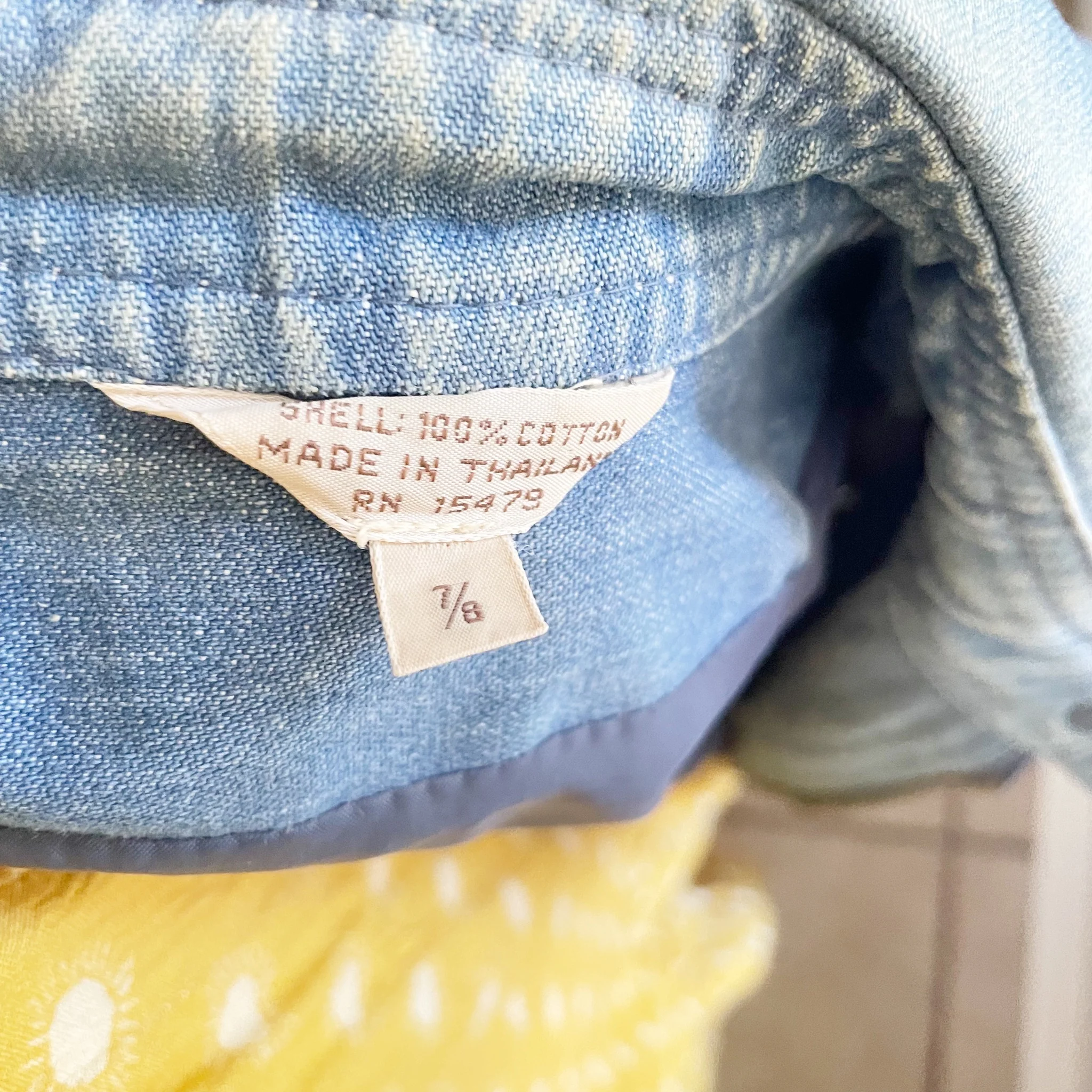 60s/70s Denim Hooded Jean Jacket Tie Waist Light Blue by Jerold Jrs - Image 10