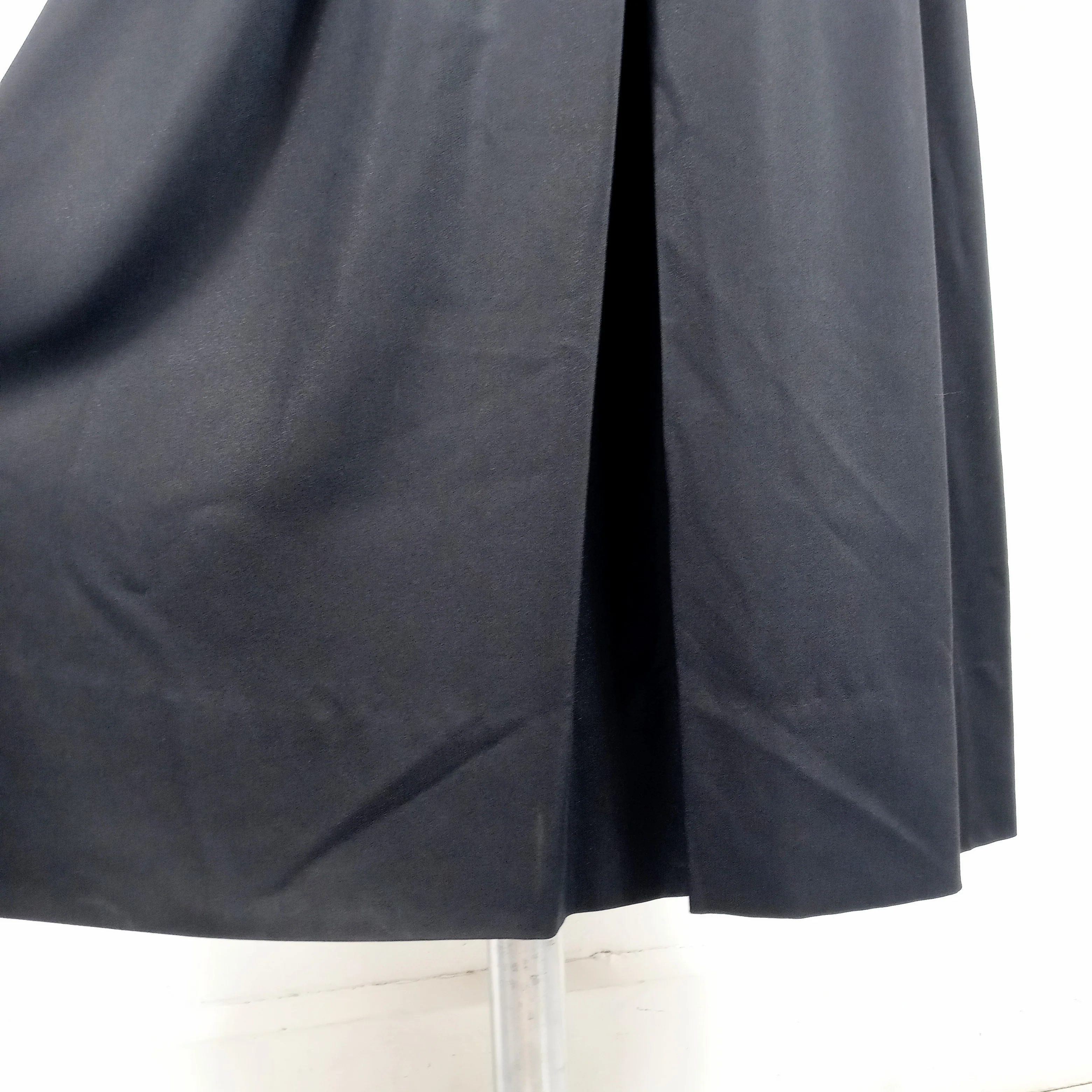 60s/70s Dramatic Black Single Pleat Maxi Skirt By Nelly De Grab - Image 6