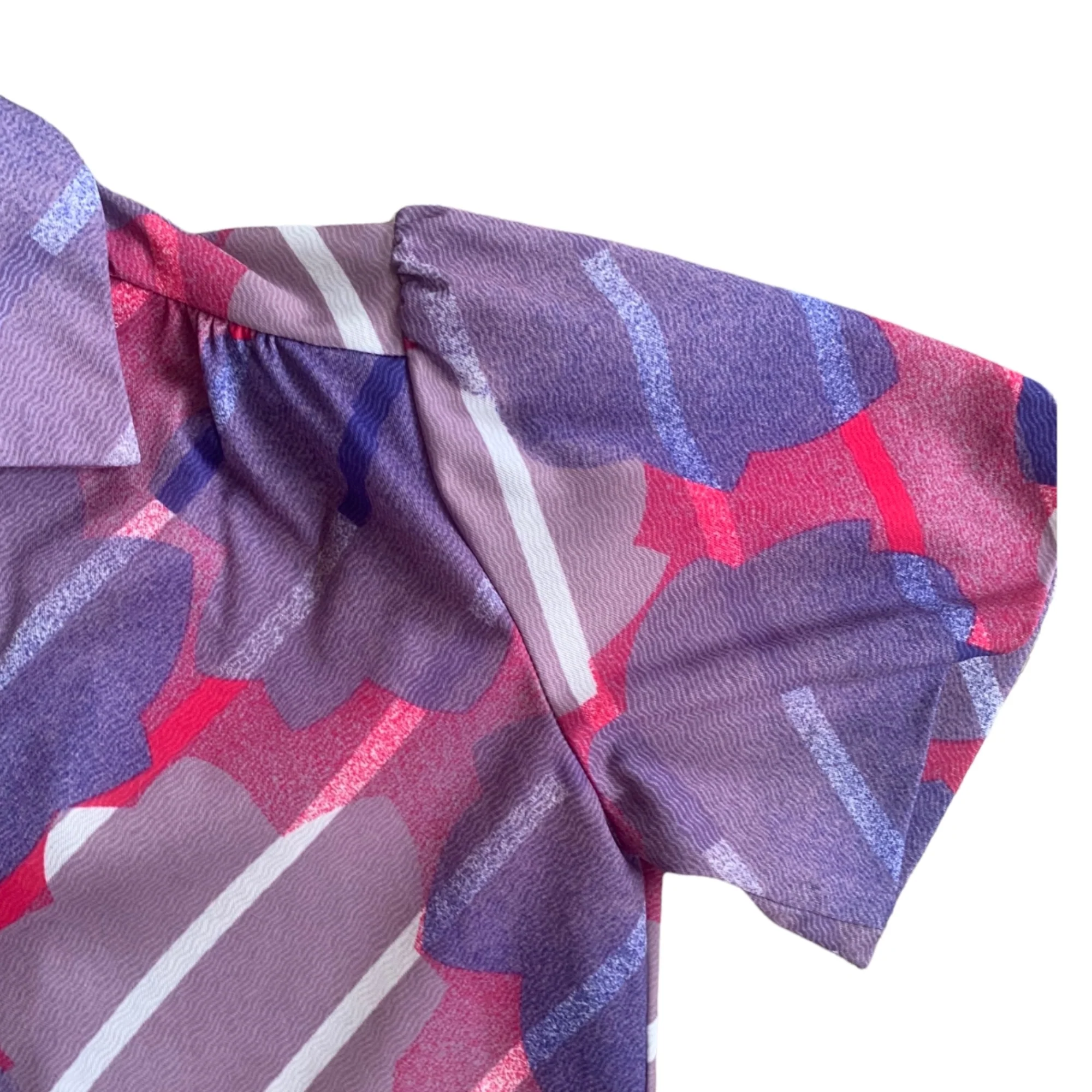 60s/70s Groovy Abstract Bold Print Top Usa by Elsa Phillips - Image 6