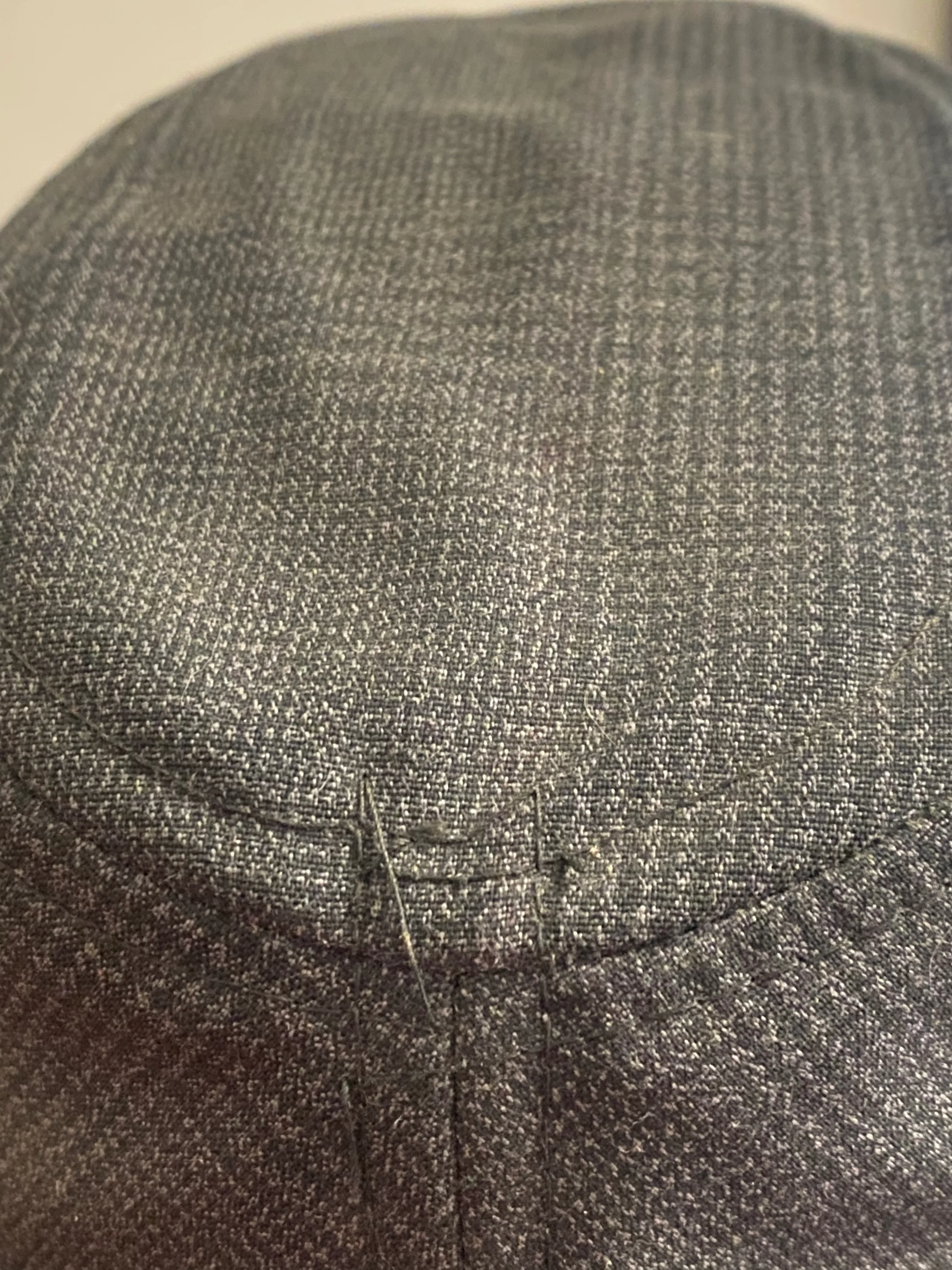60s/70s Fedora Check Hat Gray Large 7 1/4-7 3/8 Sweatband By Sears, Roebuck, and Co. - Image 10