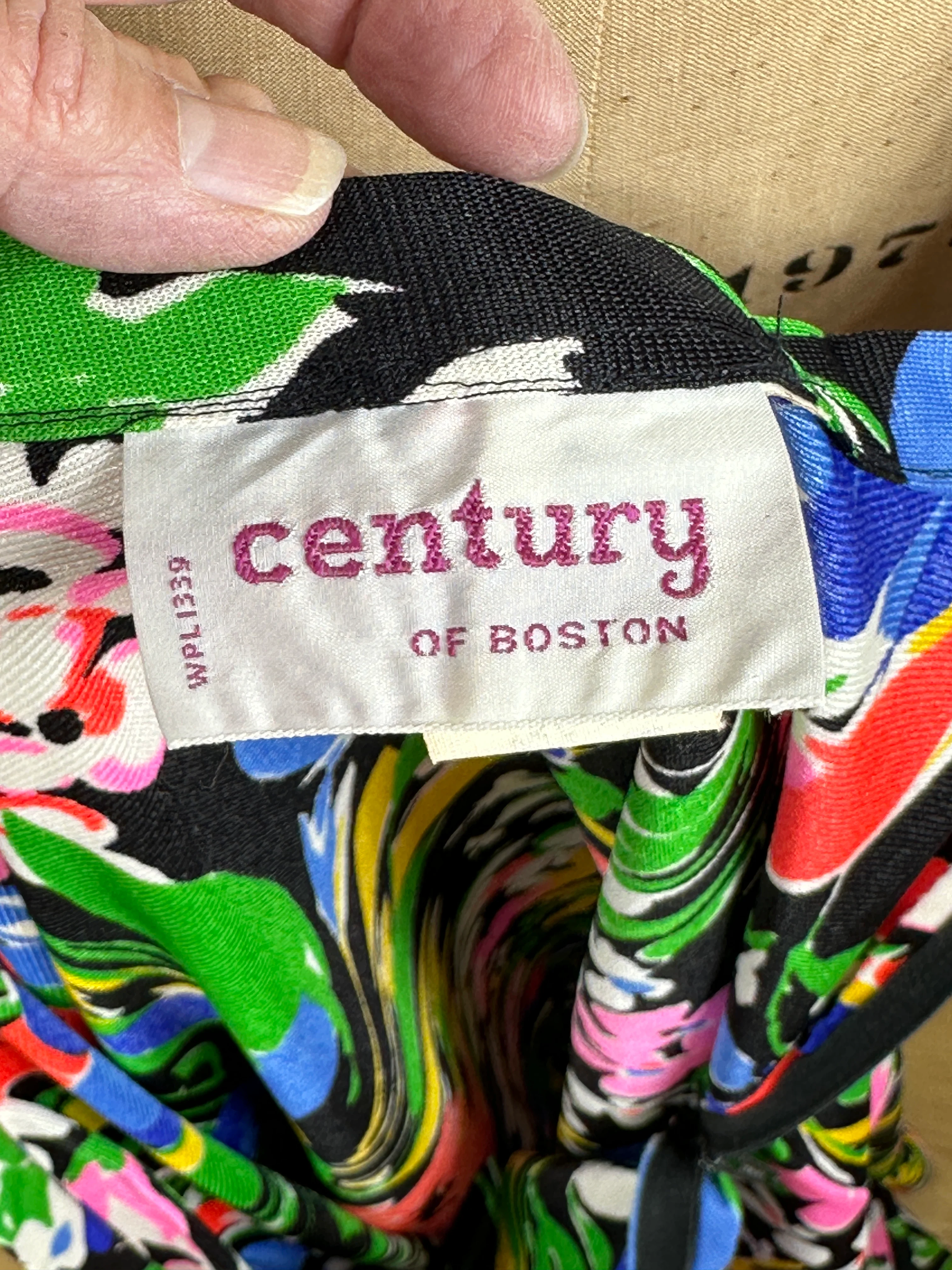 60s/70s Floral Maxi Peasant Skirt With Ruffled Hem By Century of Boston - Image 7