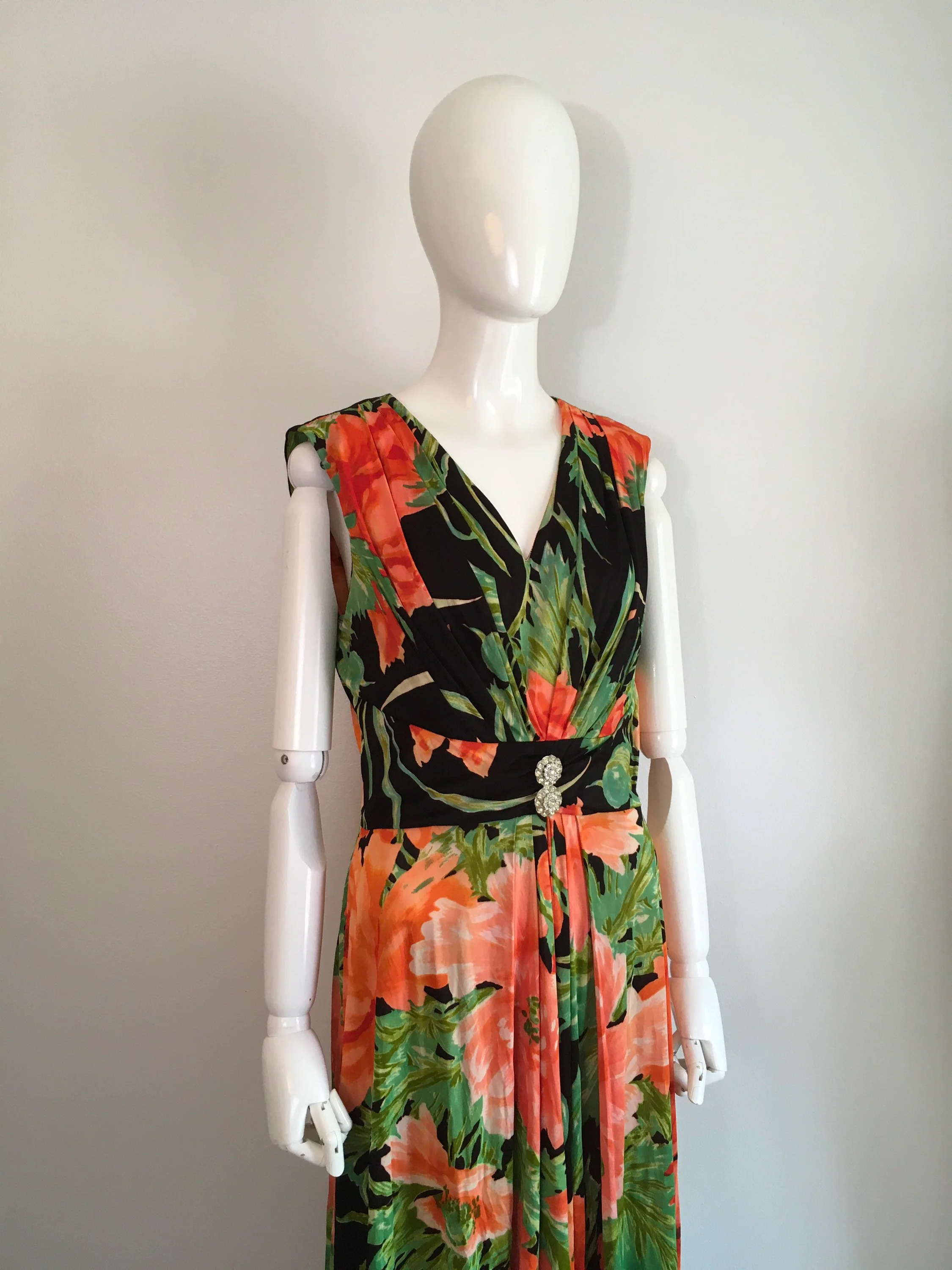 60's/70's Floral Print Poppy Maxi Dress - Image 5
