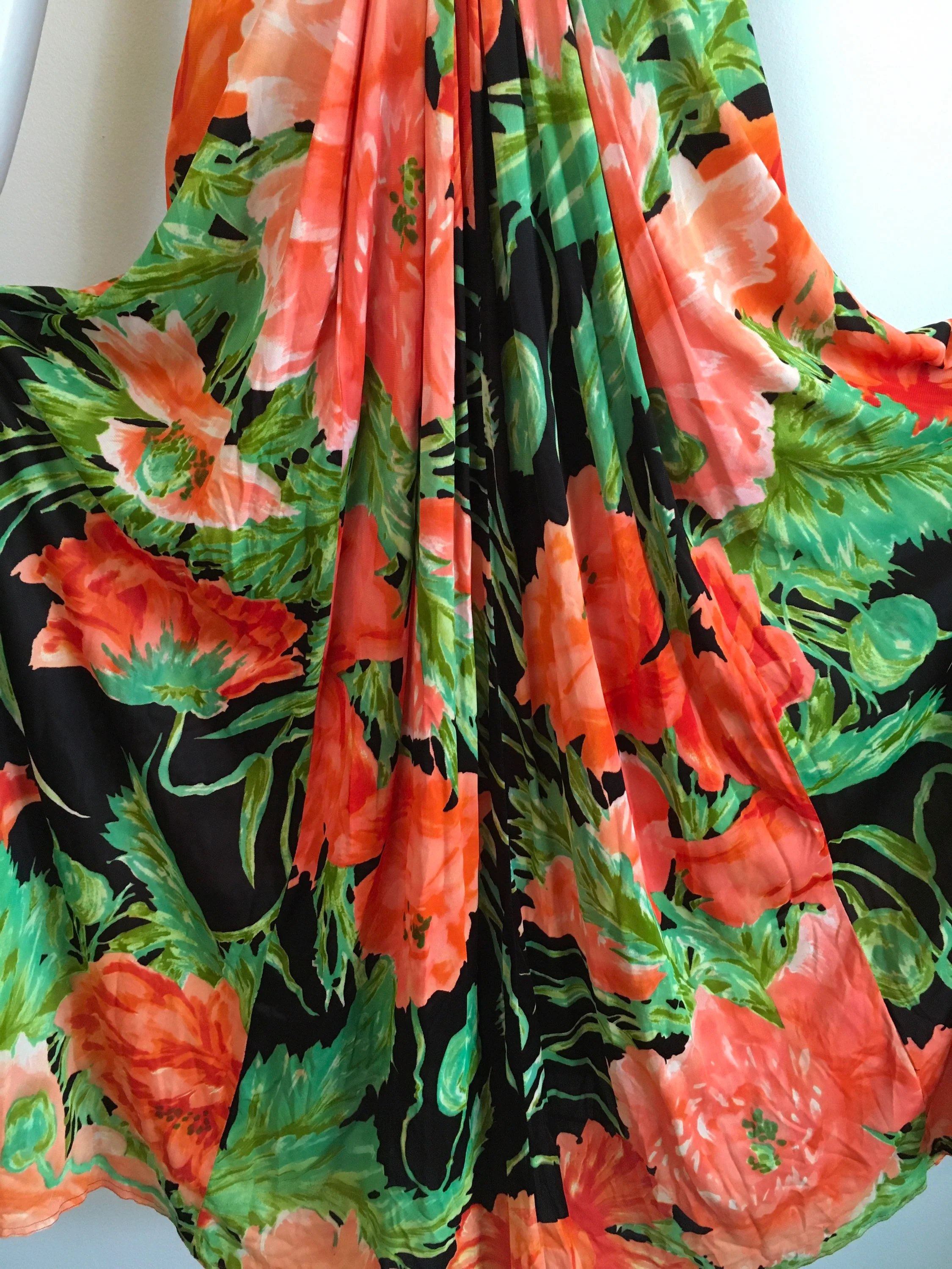 60's/70's Floral Print Poppy Maxi Dress - Image 7
