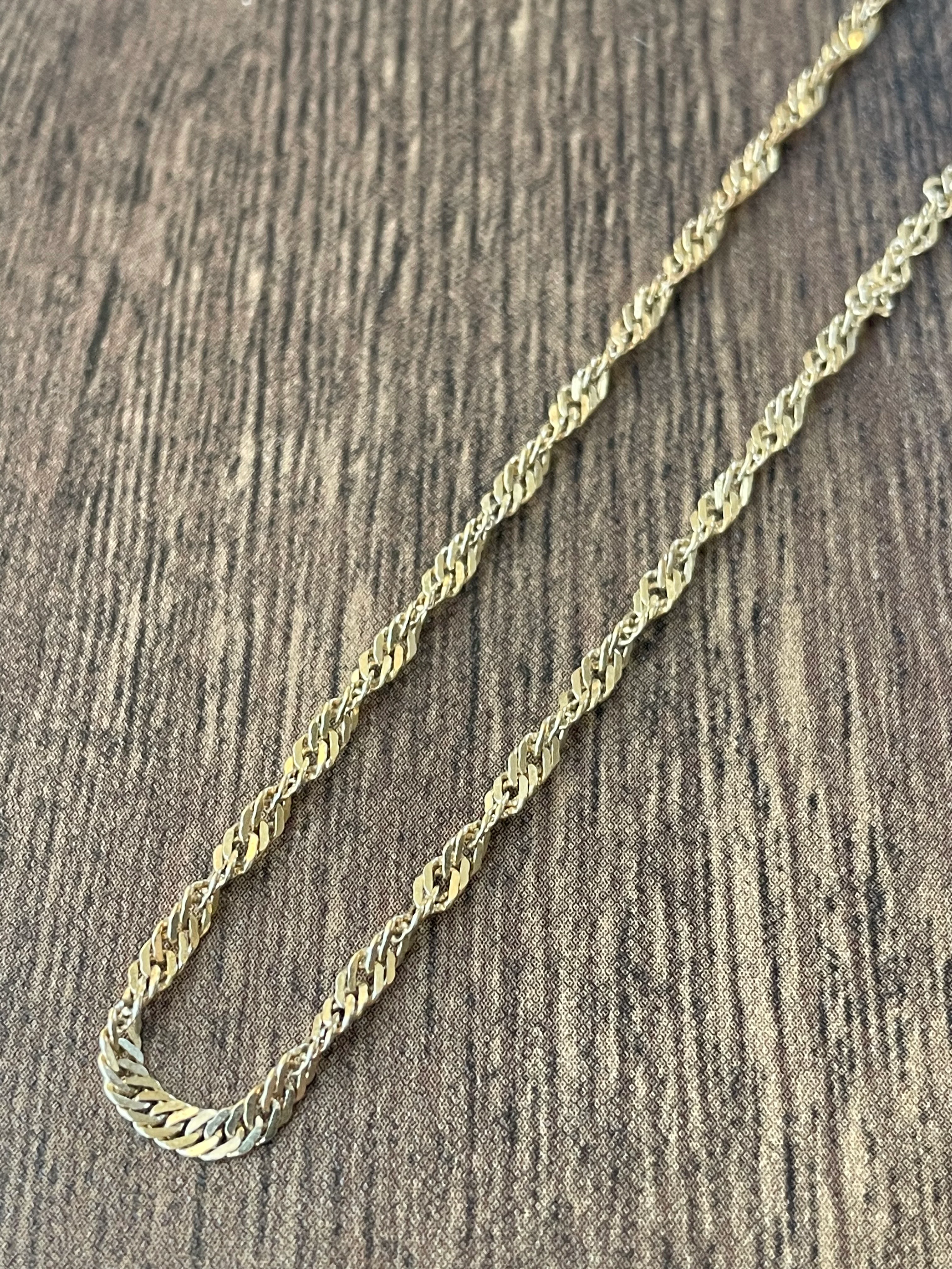 60s/70s Gold Vermeil Twisted Chain - Image 4