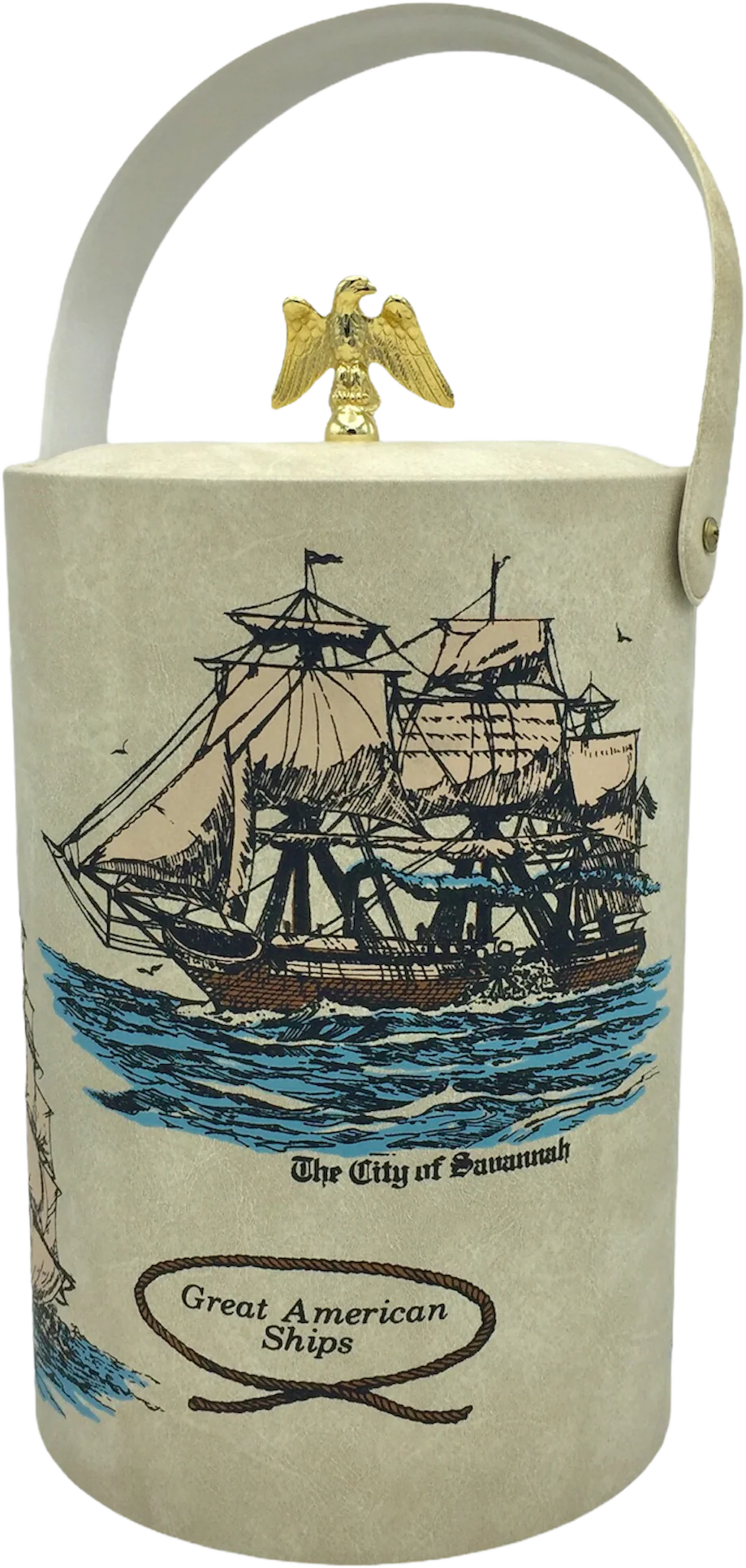 60s/70s Great American Ships Insulated Ice Bucket And Lid