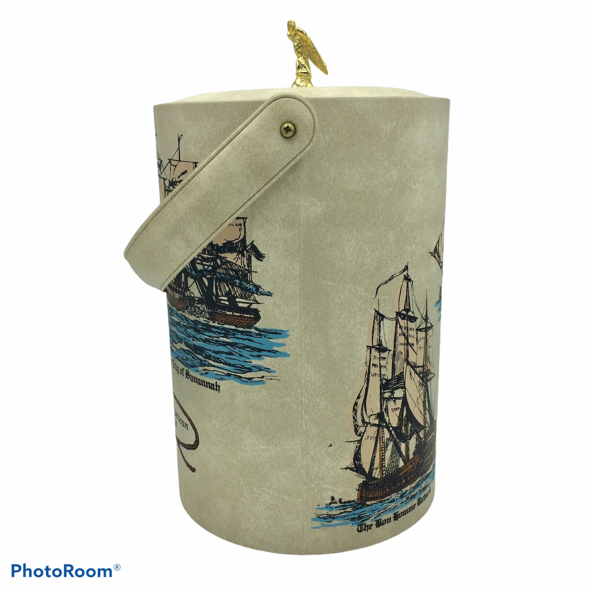 60s/70s Great American Ships Insulated Ice Bucket And Lid - Image 4
