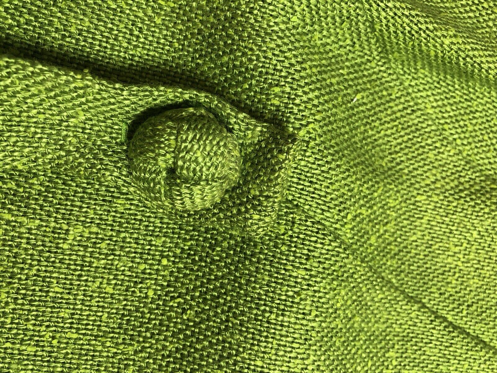 60s/70s Green Back Zip Self Belt Cowl Neck Nos Tags Bk Zip - Image 5