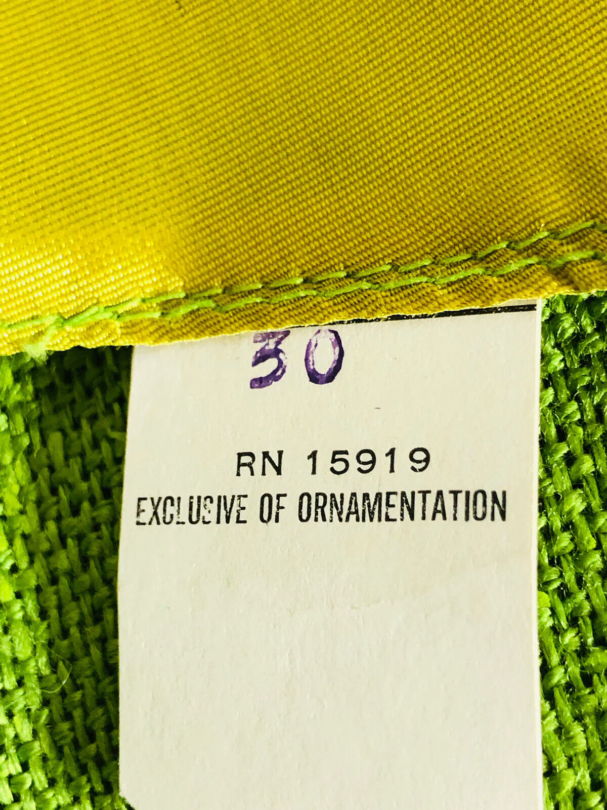 60s/70s Green Back Zip Self Belt Cowl Neck Nos Tags Bk Zip - Image 8