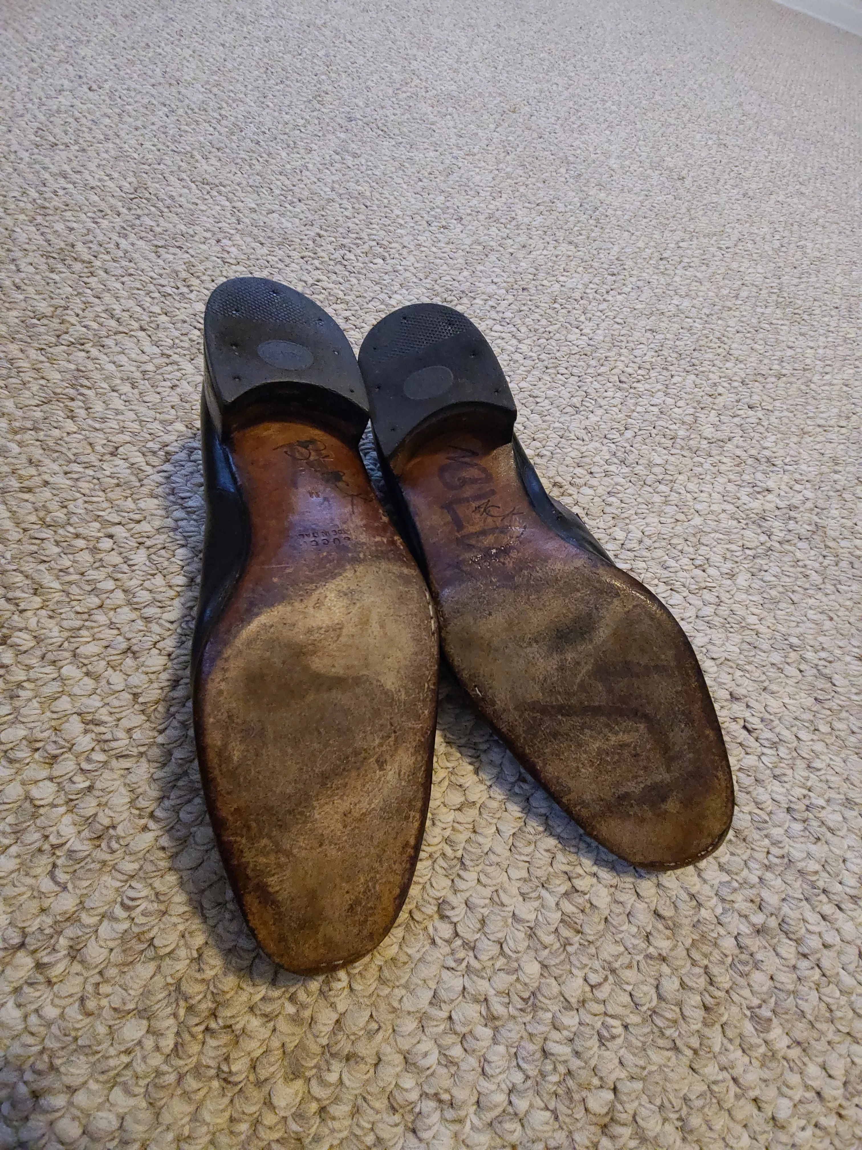 60s/70s Gucci Size 48 Mens Black Loafers 14 By Gucci - Image 8