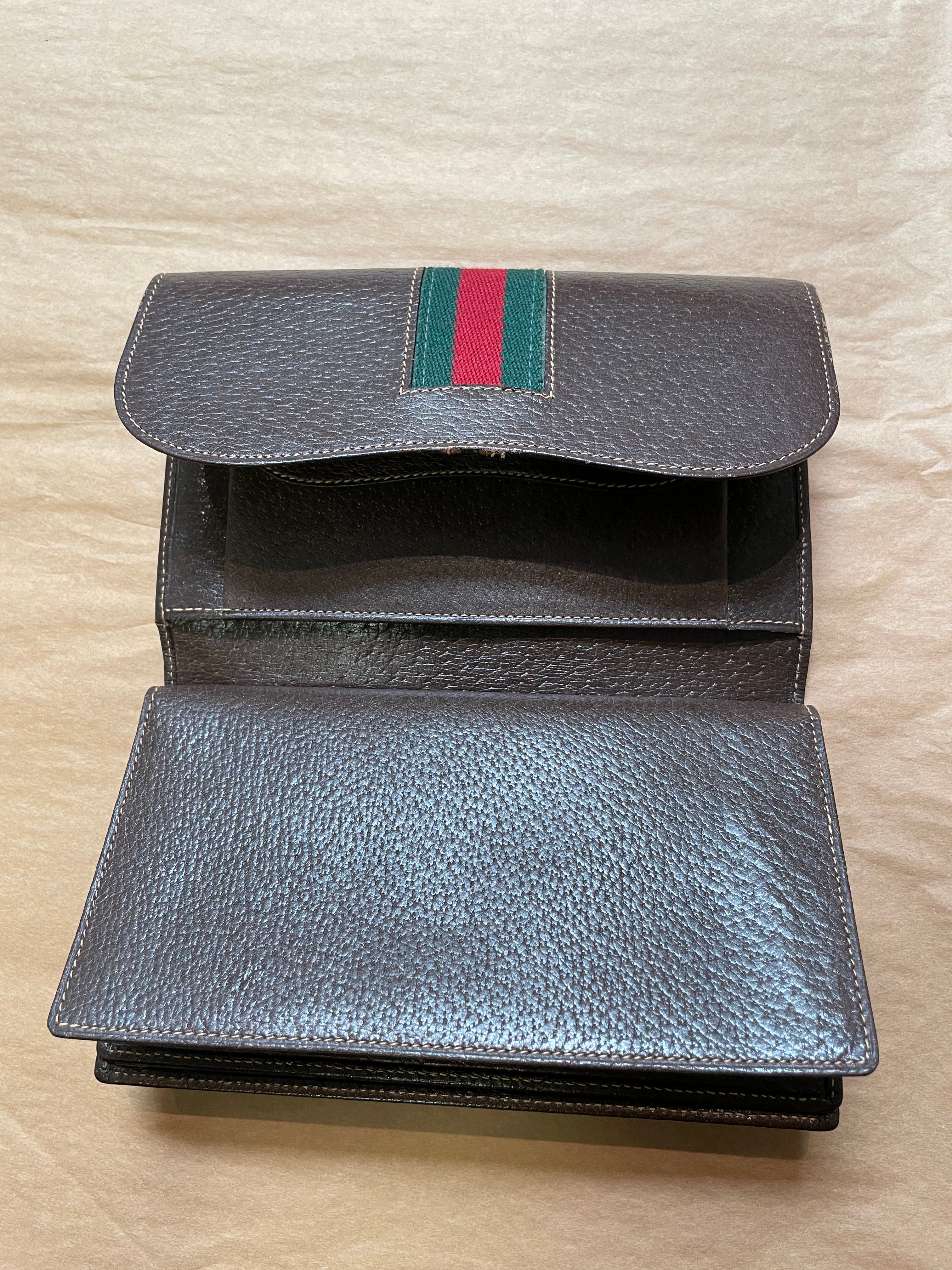 60s/70s Gucci Wallet Eith Check Bookcover By Gucci - Image 4