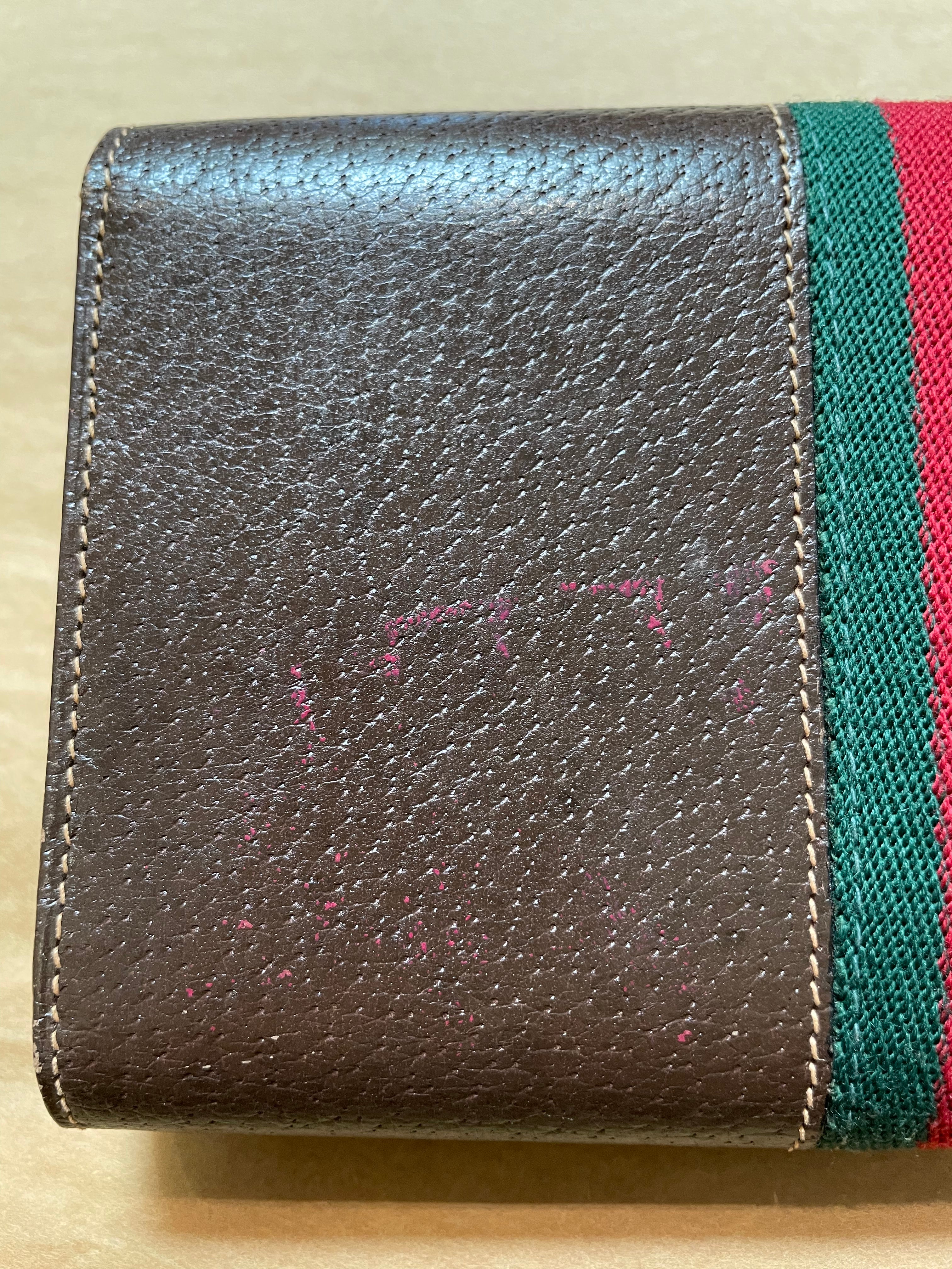 60s/70s Gucci Wallet Eith Check Bookcover By Gucci - Image 8