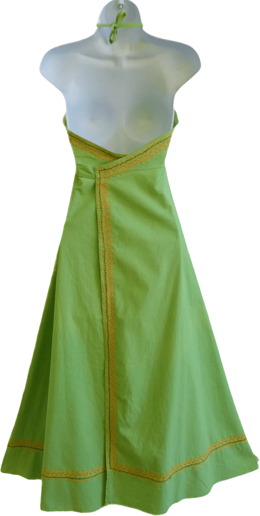 60s/70s Moroccan Wrap Maxi Dress Rope Stitches by Adco Imports - Image 2