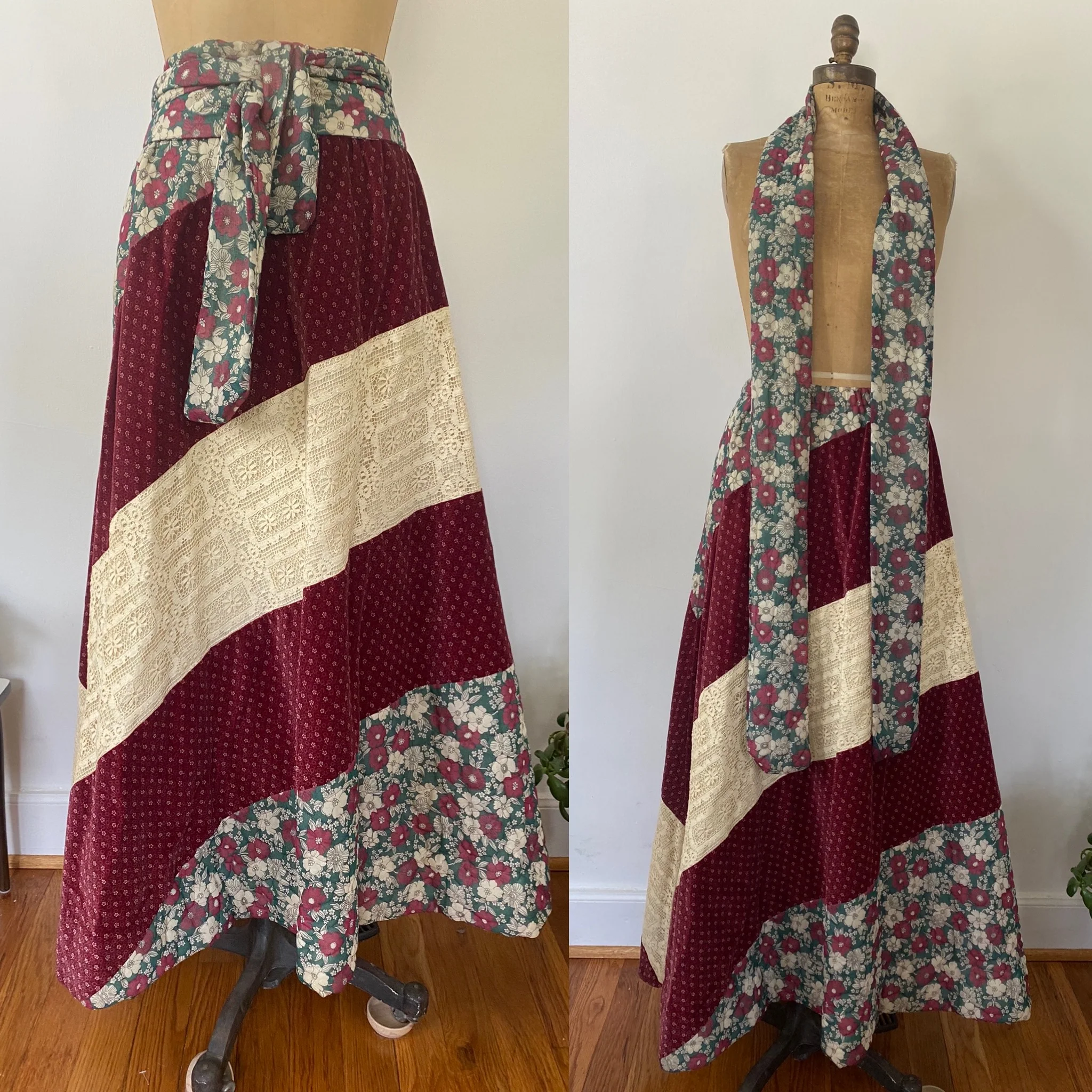 60s/70s Hippie Quilt Maxi Skirt By Chessa Davis - Image 8