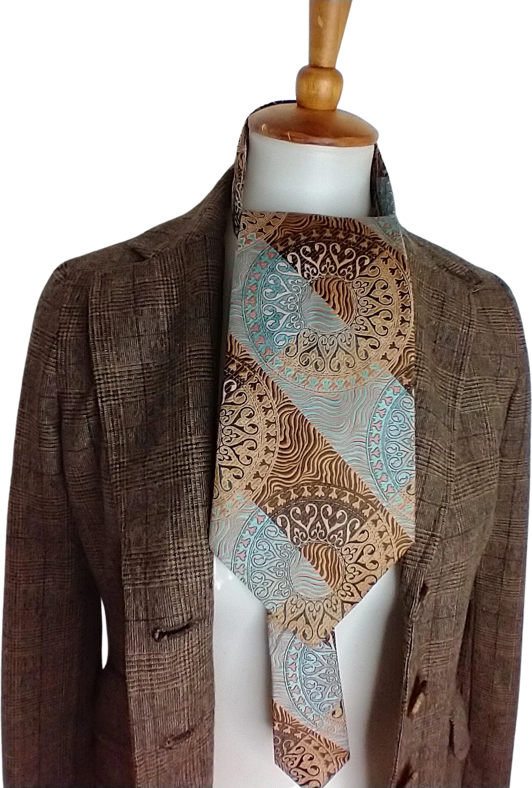 60s/70s Imported Textured Poly Tie By Damon - Image 2