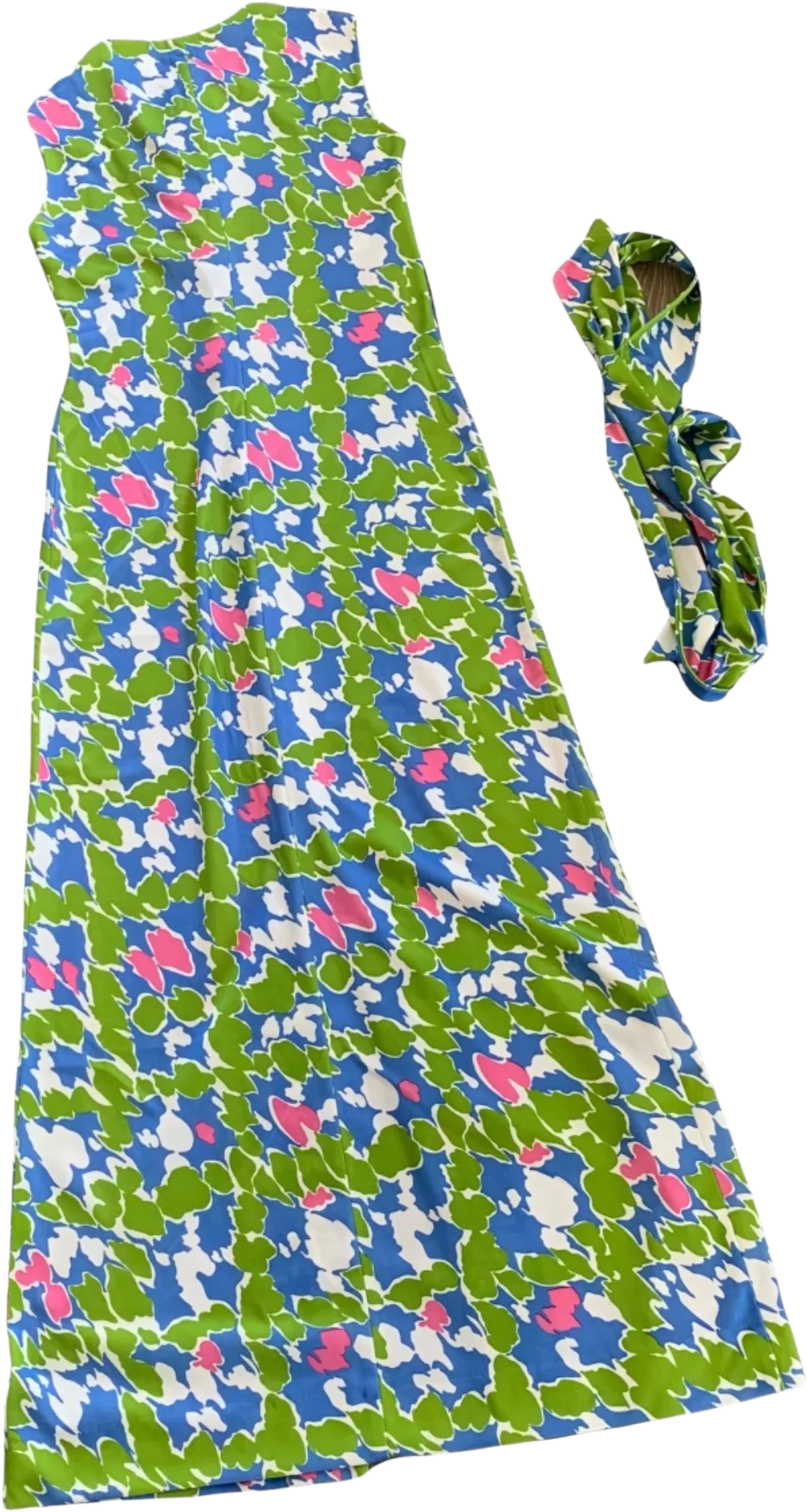 60s/70s Kay Windsor Ilgwu Mod Retro Maxi Dress Usa By Kay Windsor - Image 2